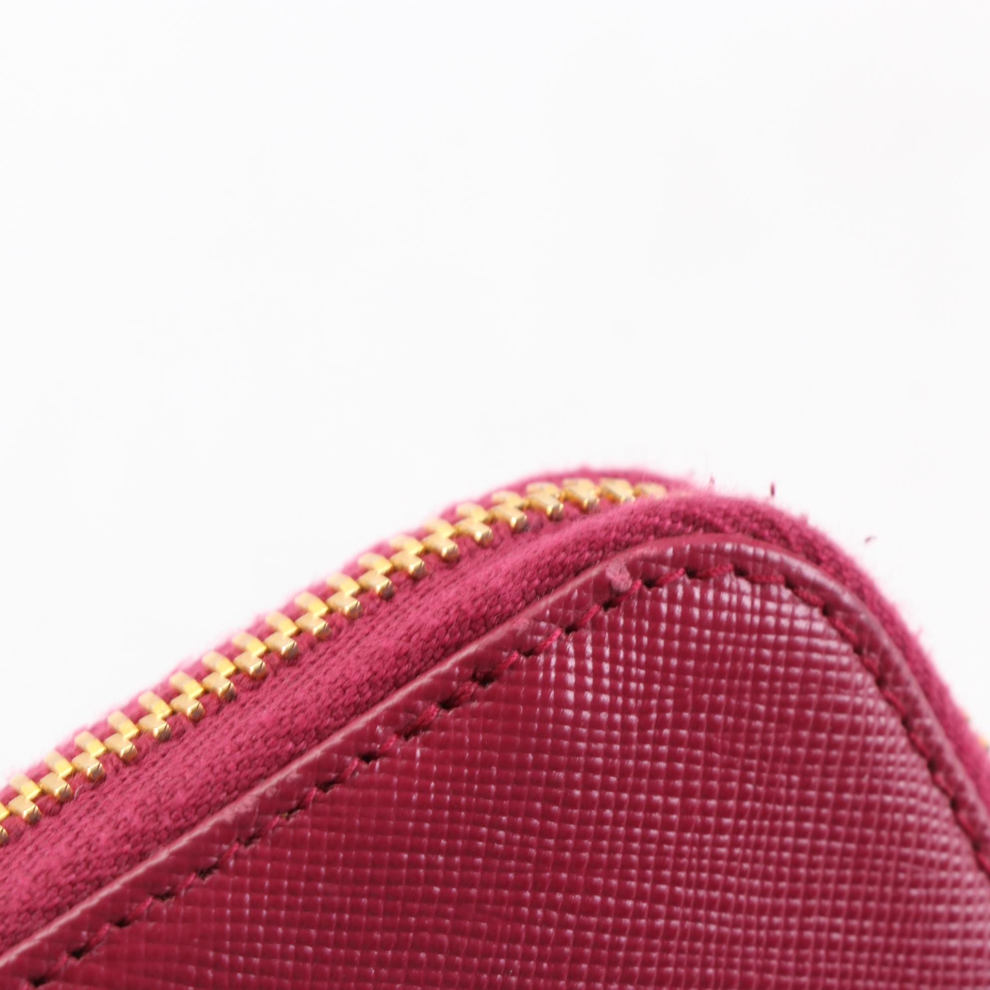 Prada Saffiano Leather Zip Wallet