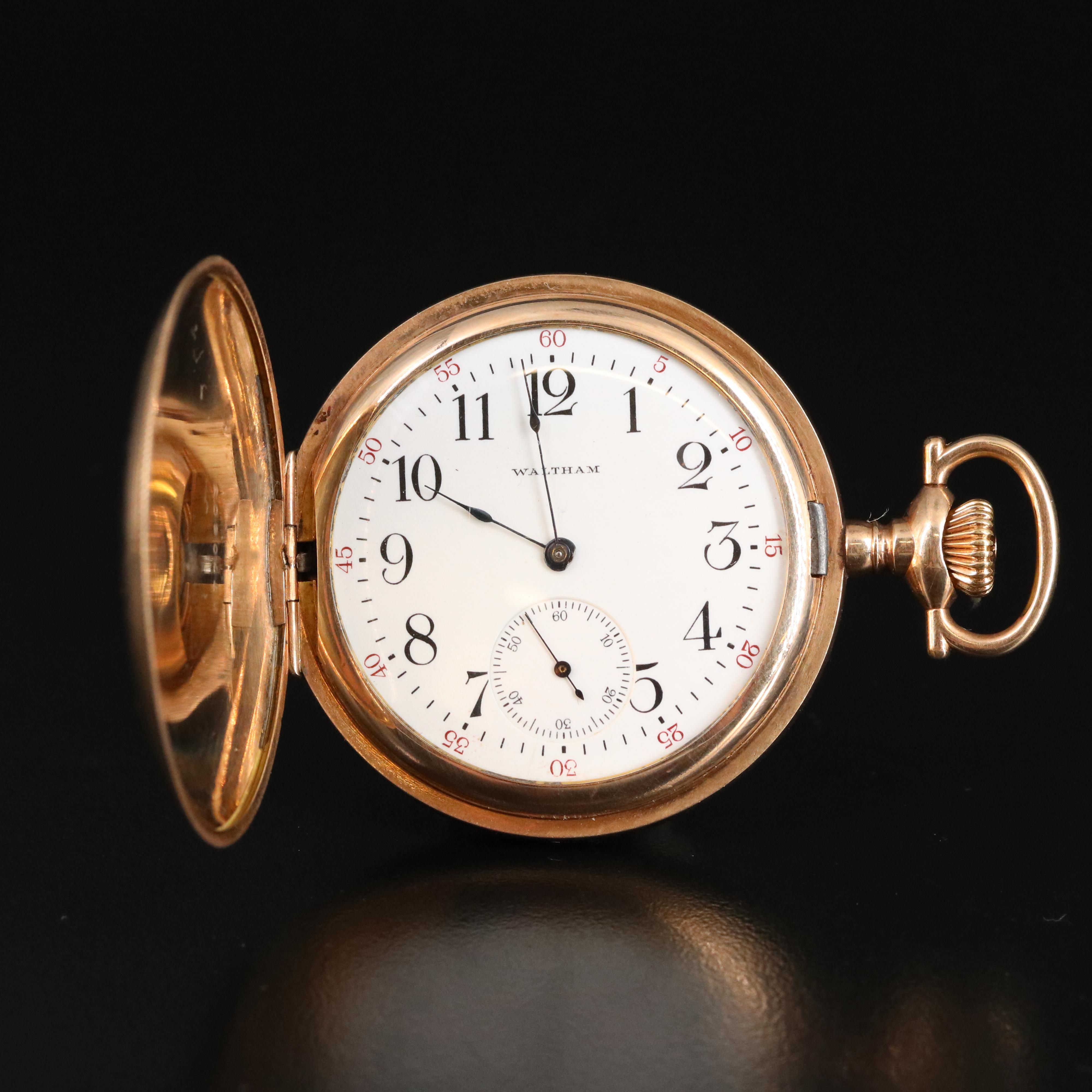 1903 Waltham Gold-Filled Hunter Case Pocket Watch