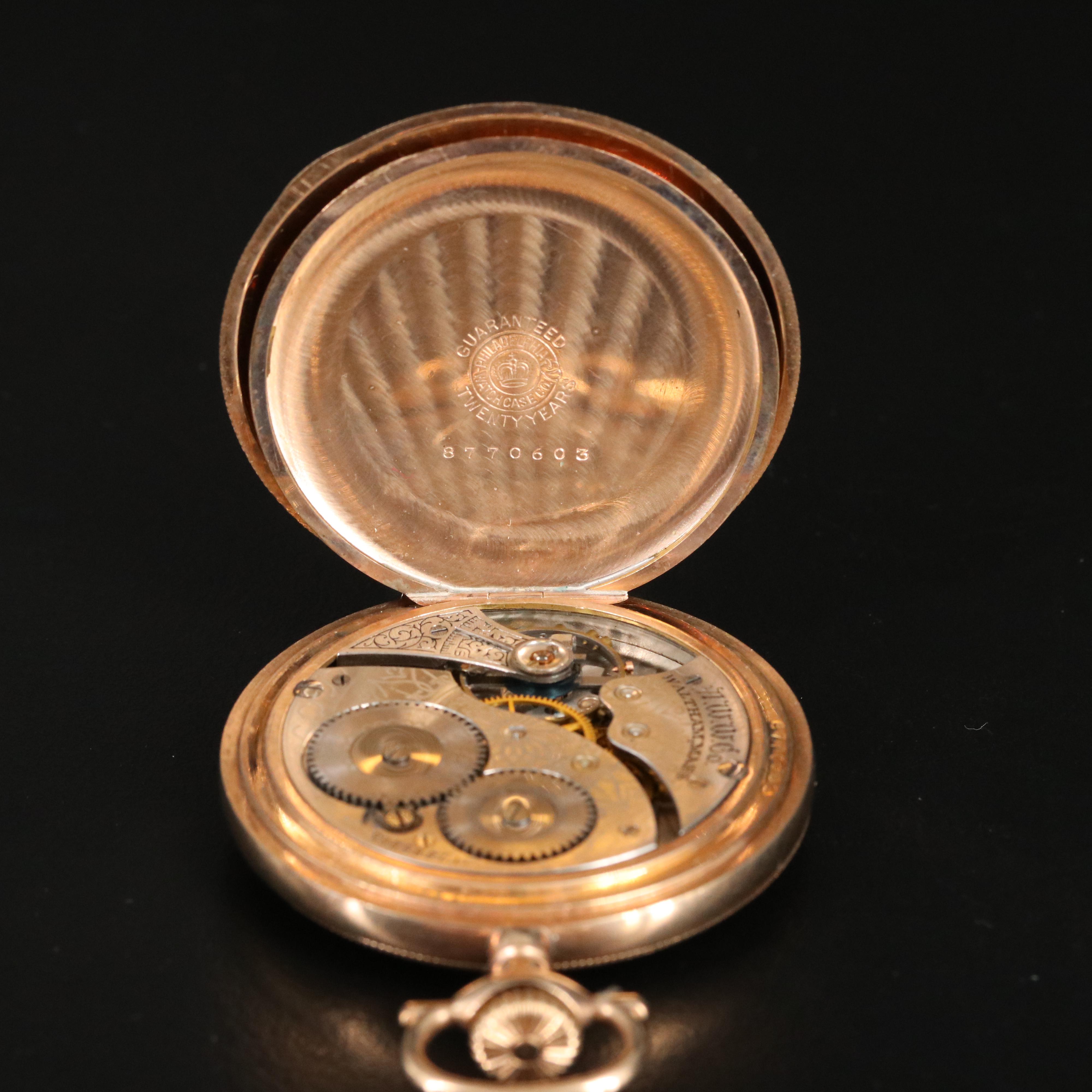 1903 Waltham Gold-Filled Hunter Case Pocket Watch