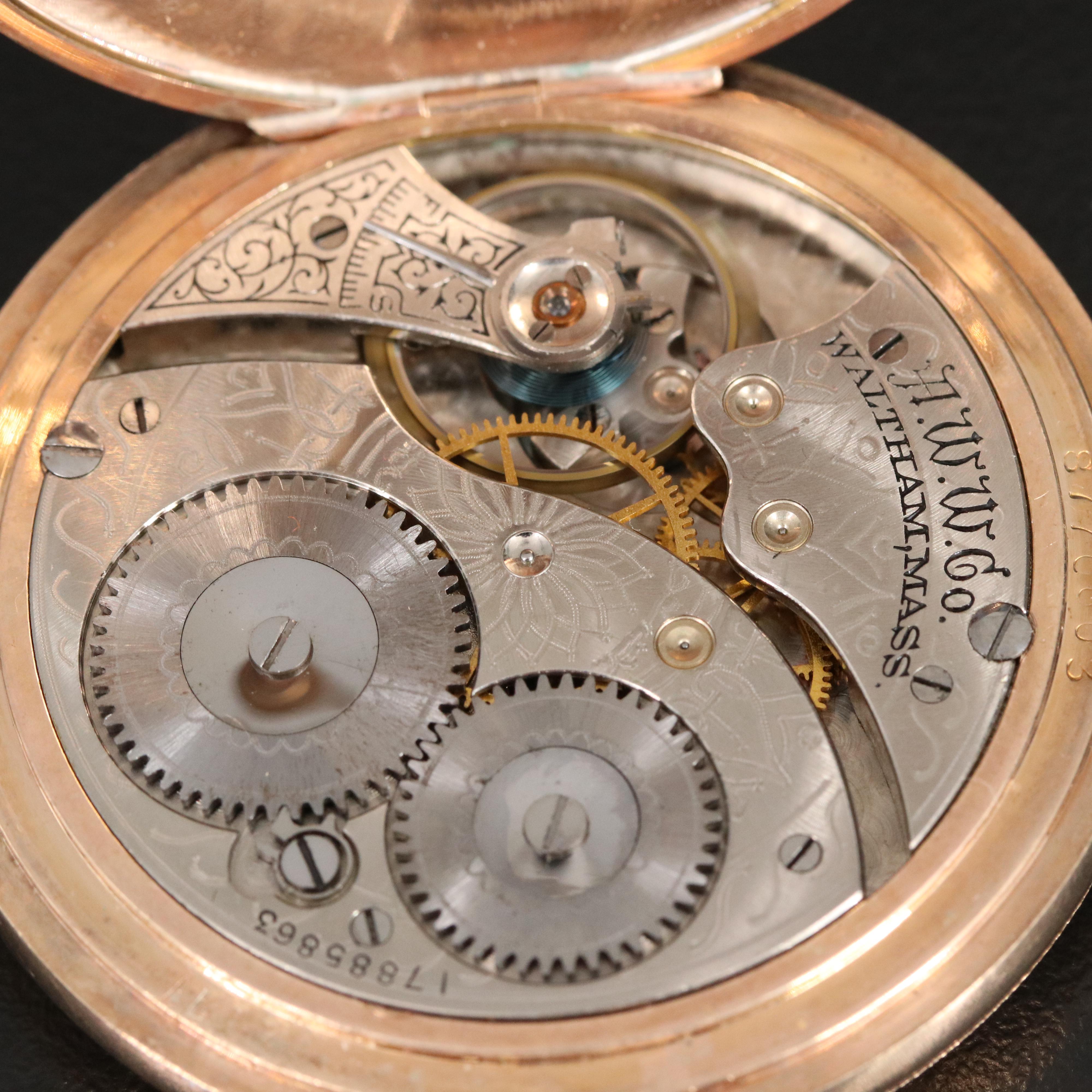 1903 Waltham Gold-Filled Hunter Case Pocket Watch