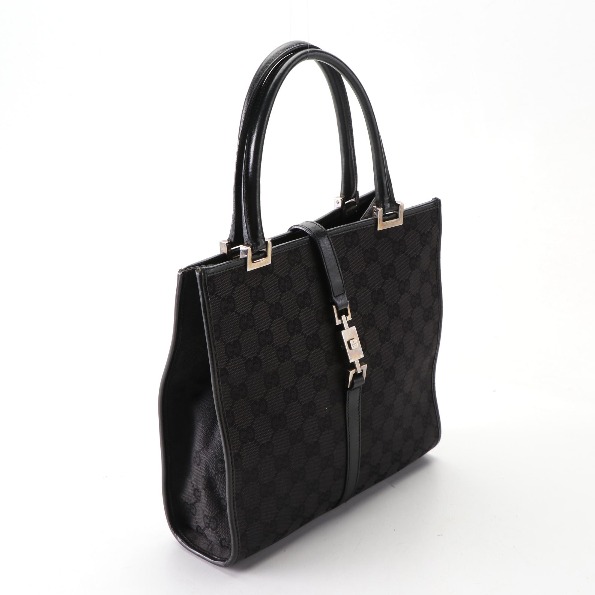 Gucci GG Canvas and Leather Tote