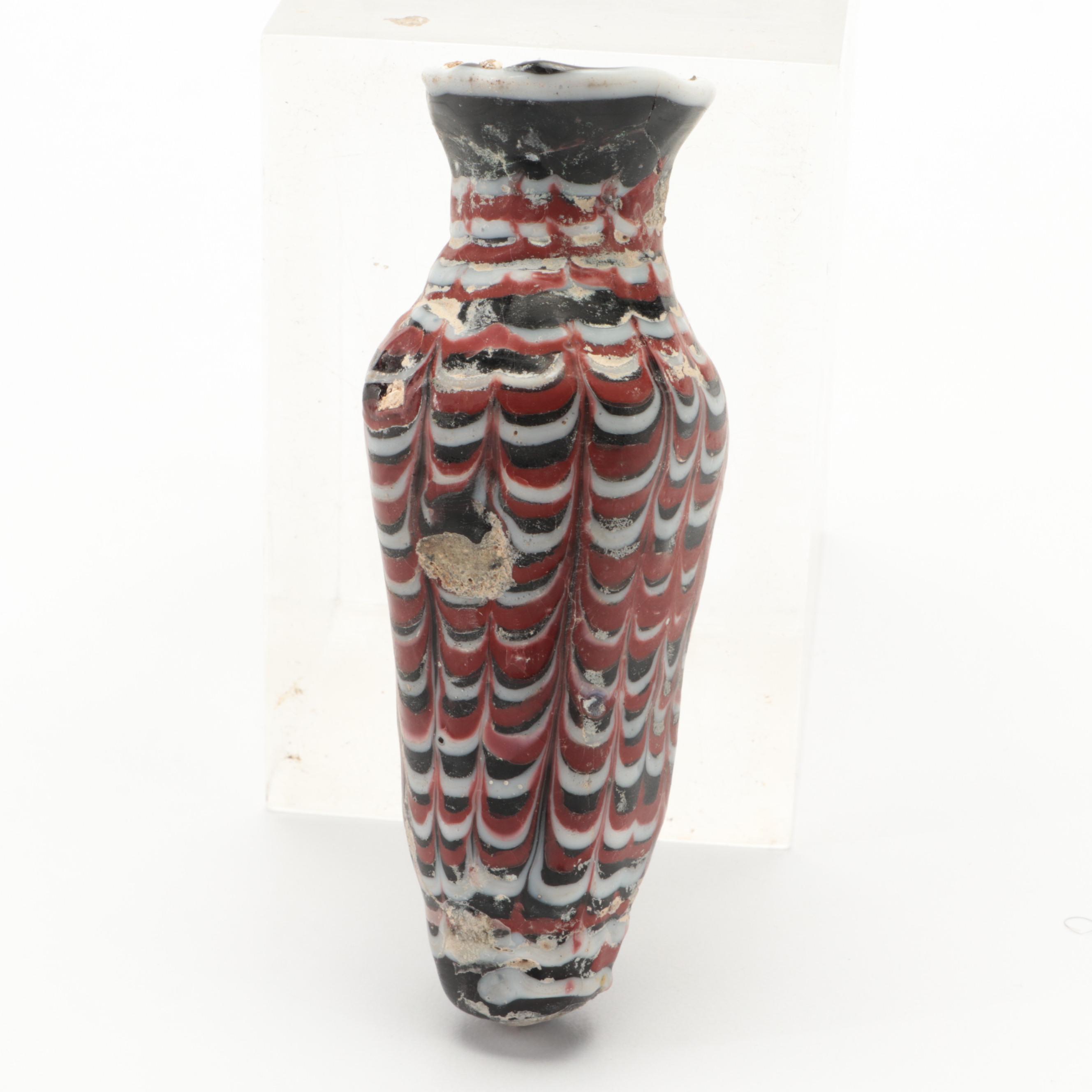 Ancient Greek and Ancient Phoenician Colored Glass Vessels