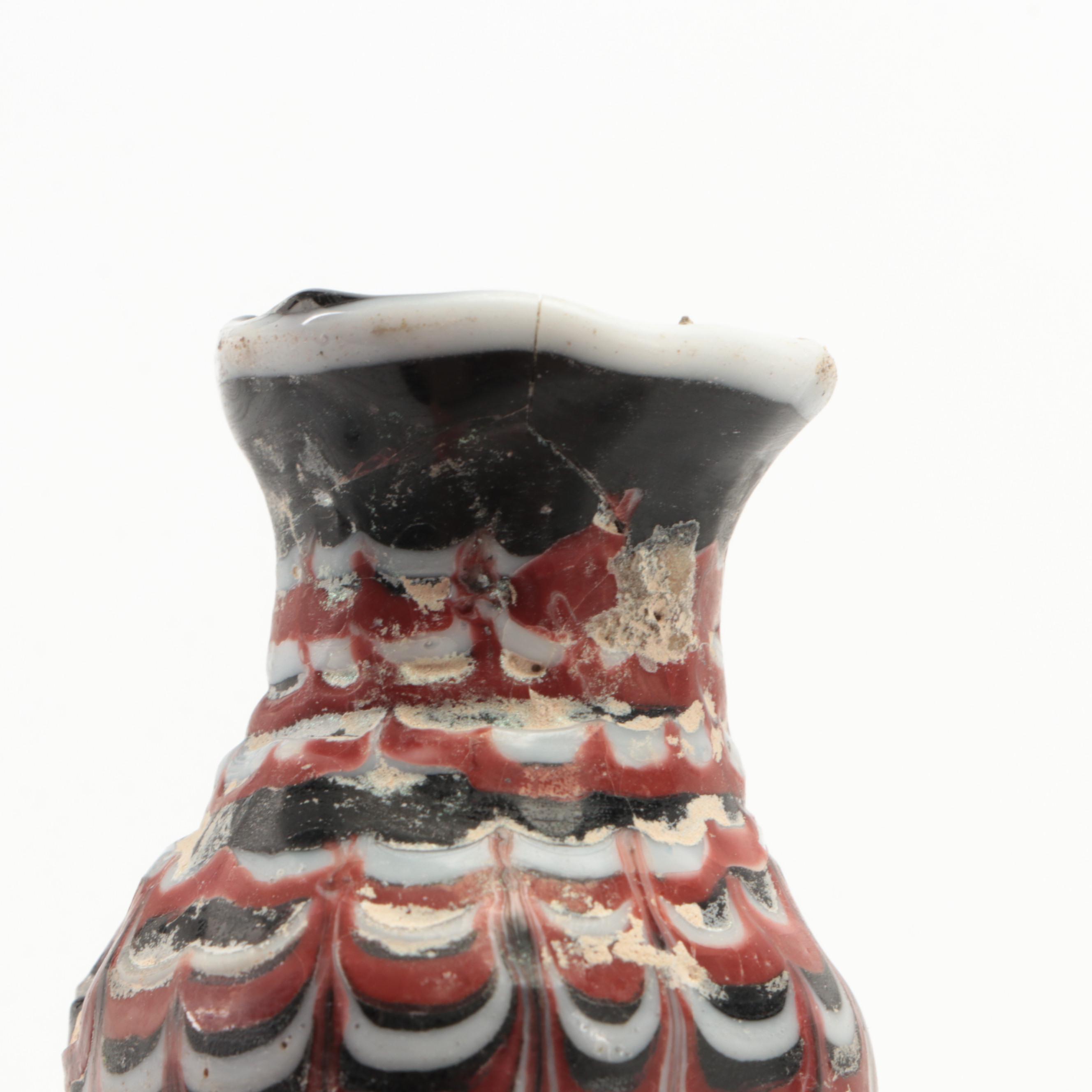 Ancient Greek and Ancient Phoenician Colored Glass Vessels