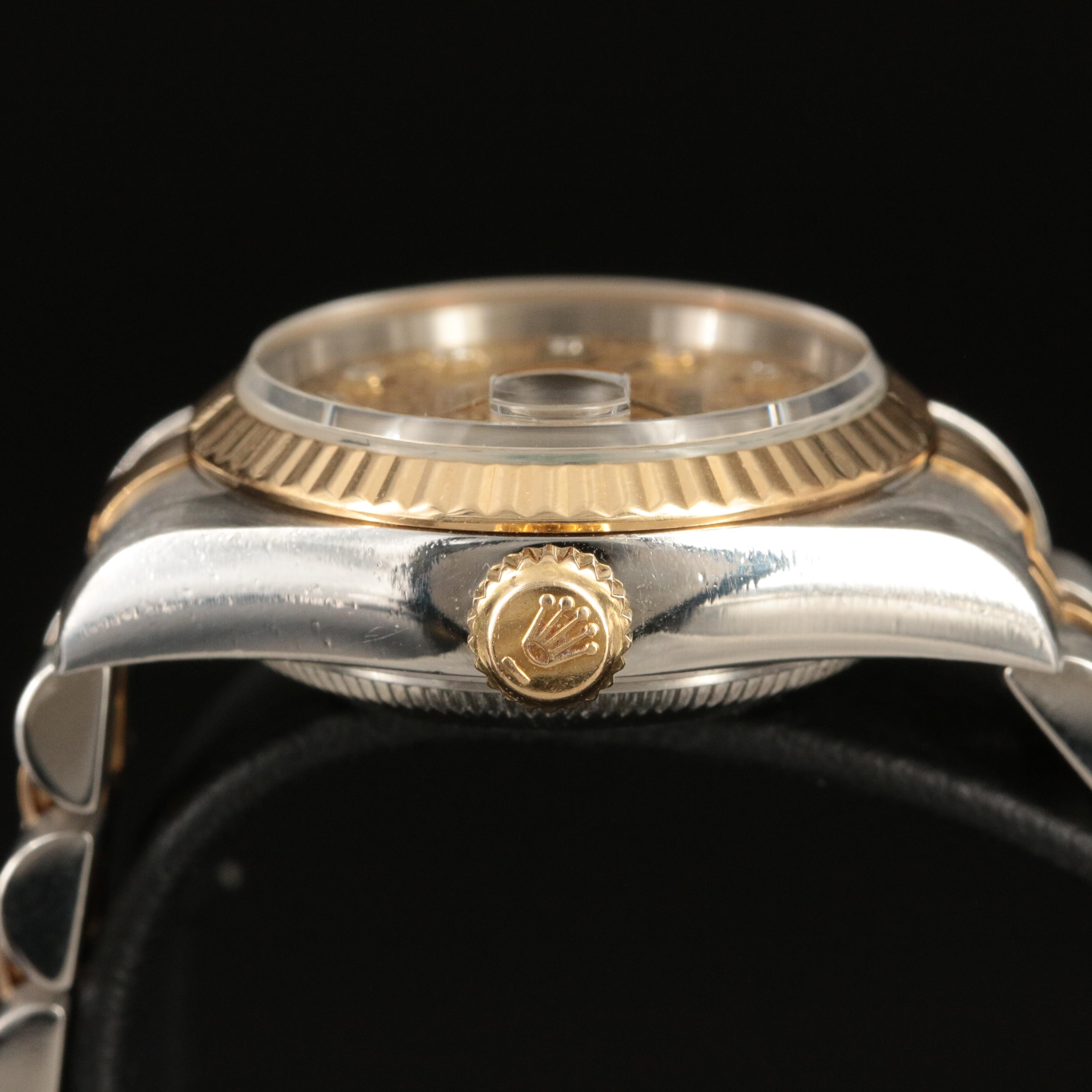 2002 Rolex Factory Diamond Jubilee Dial Datejust Watch