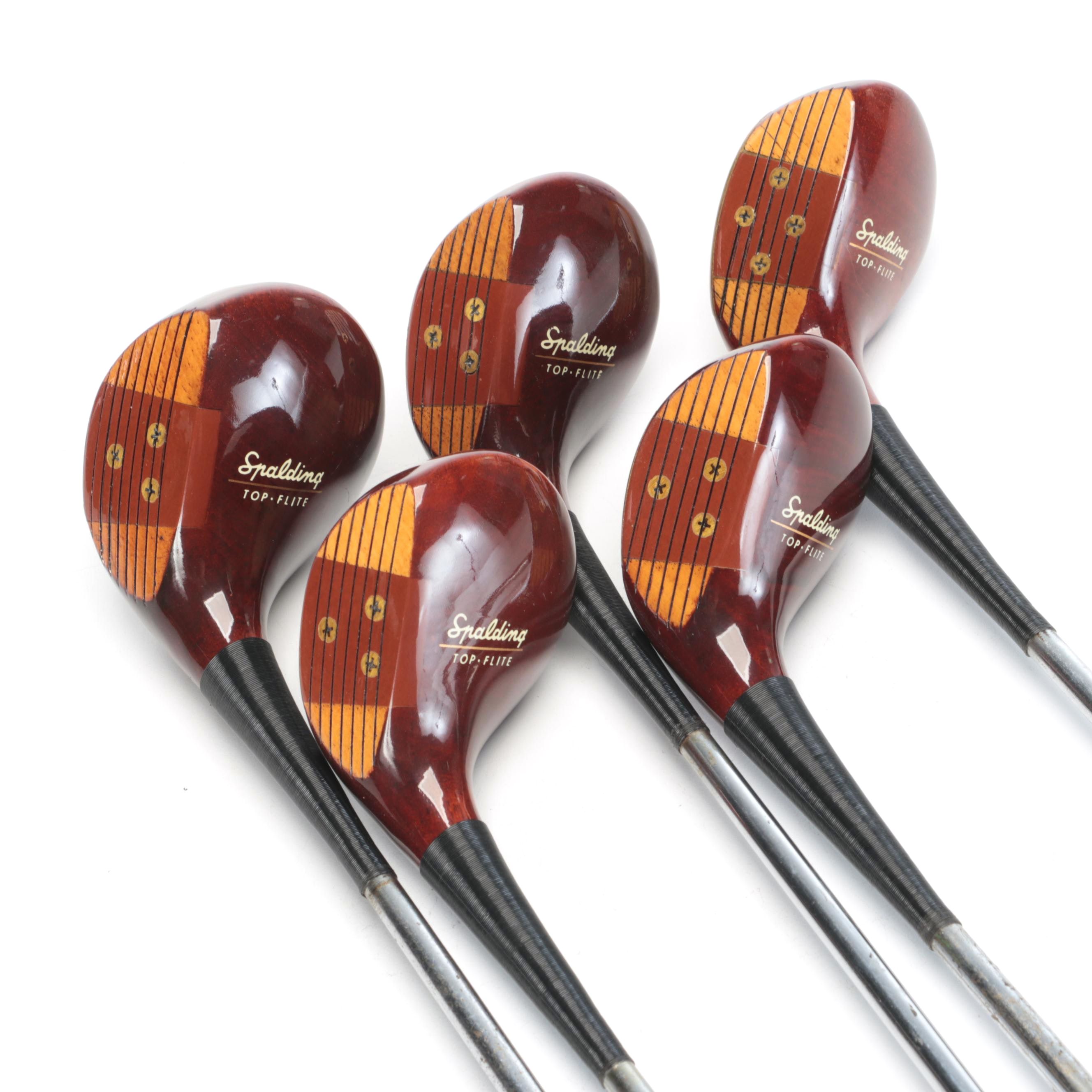 Spalding Persimmon Wood Top-Flite 1-5 Woods