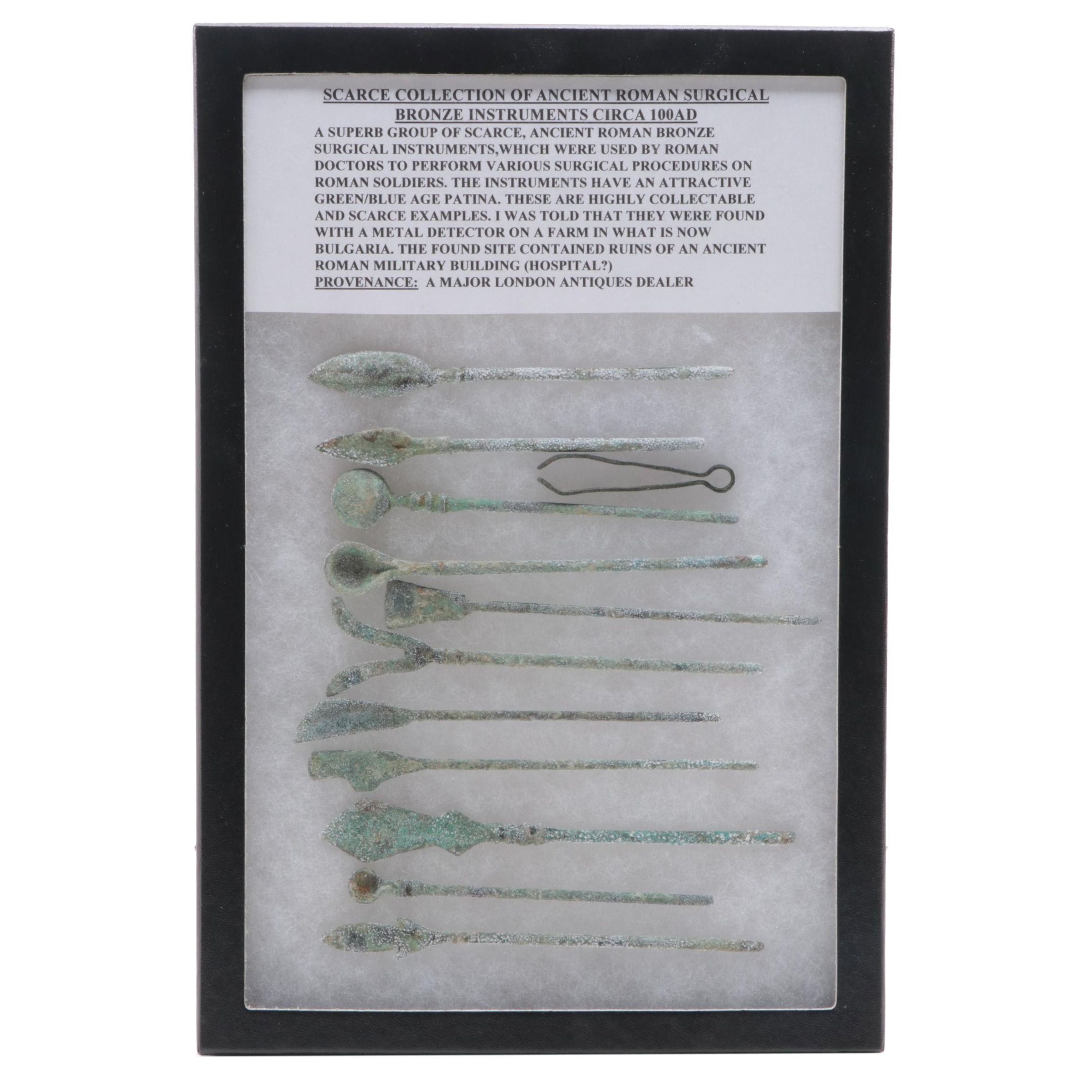 Ancient Roman Bronze Surgical Instruments, Circa 100-300 CE