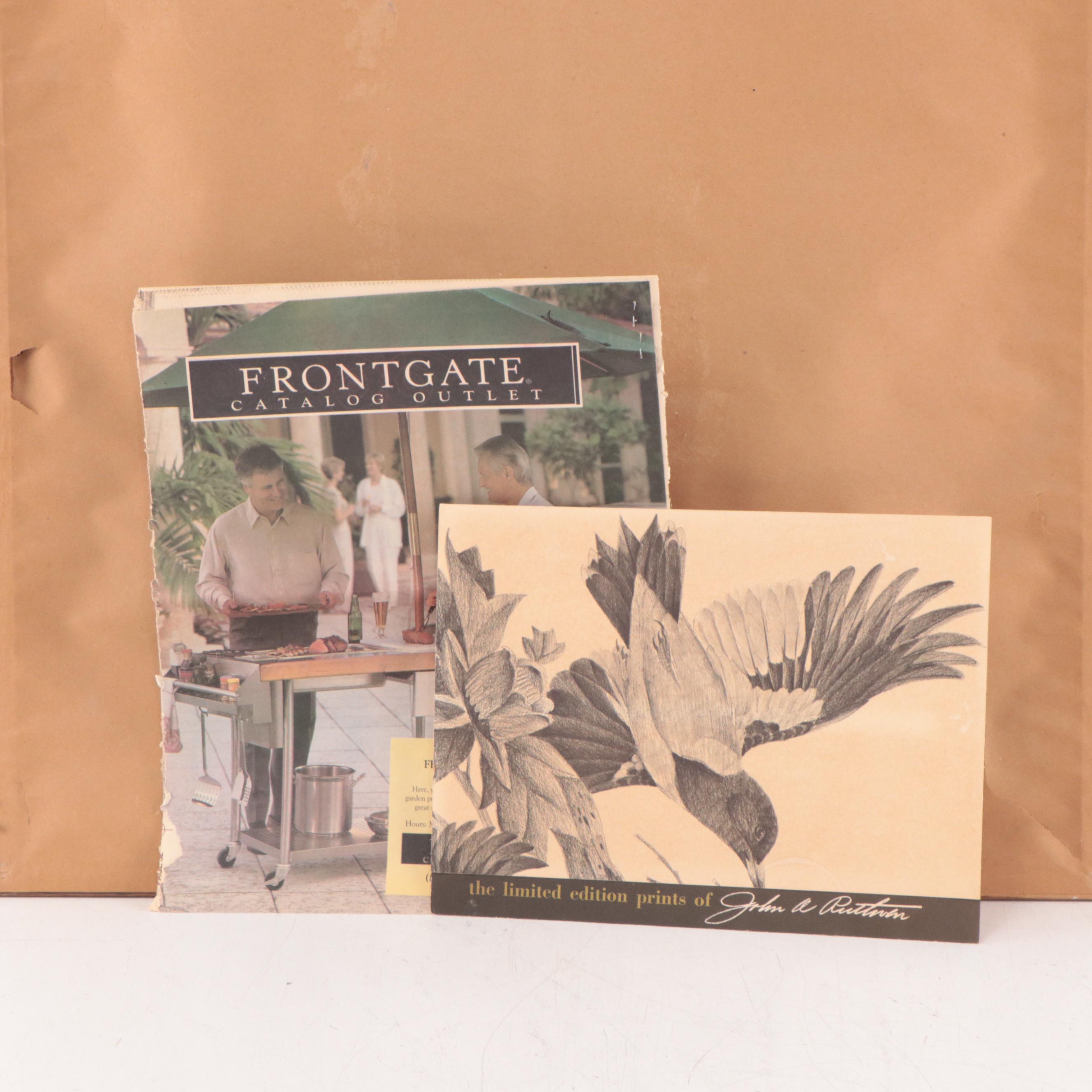 John A. Ruthven Offset Lithograph "Robins"