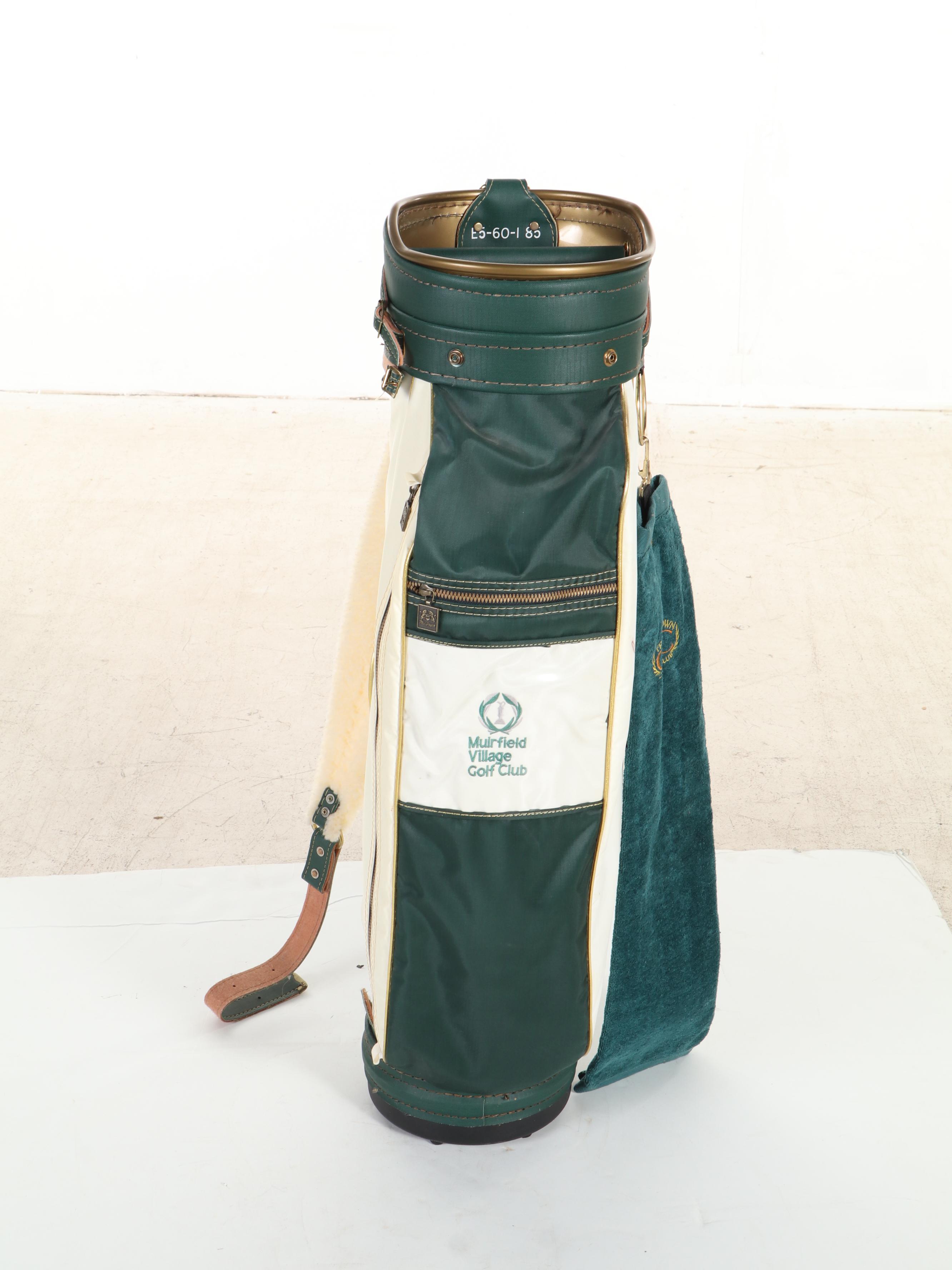 Jack Nicklaus Signed MacGregor Green and White Muirfield Village Golf Bag