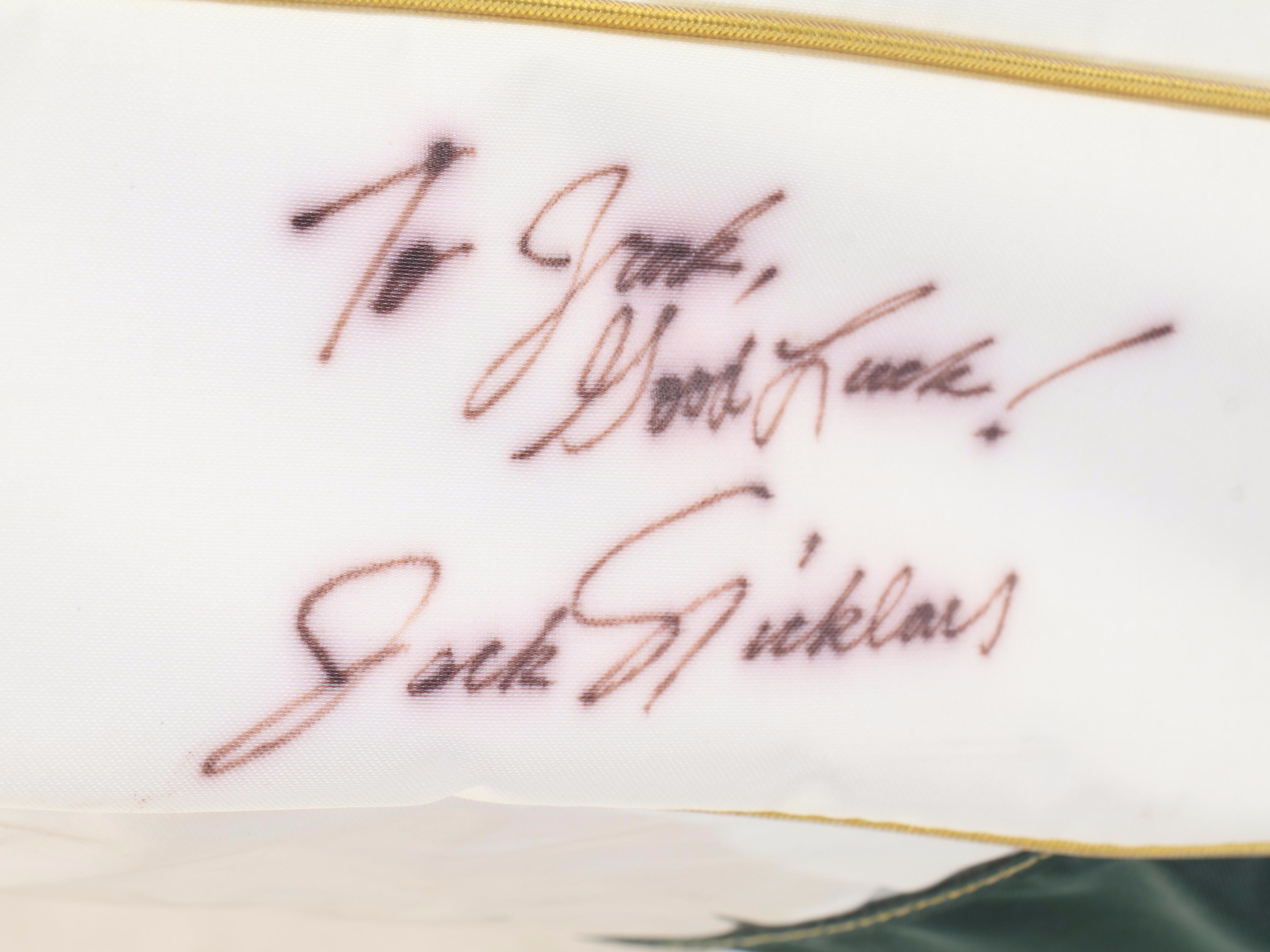 Jack Nicklaus Signed MacGregor Green and White Muirfield Village Golf Bag