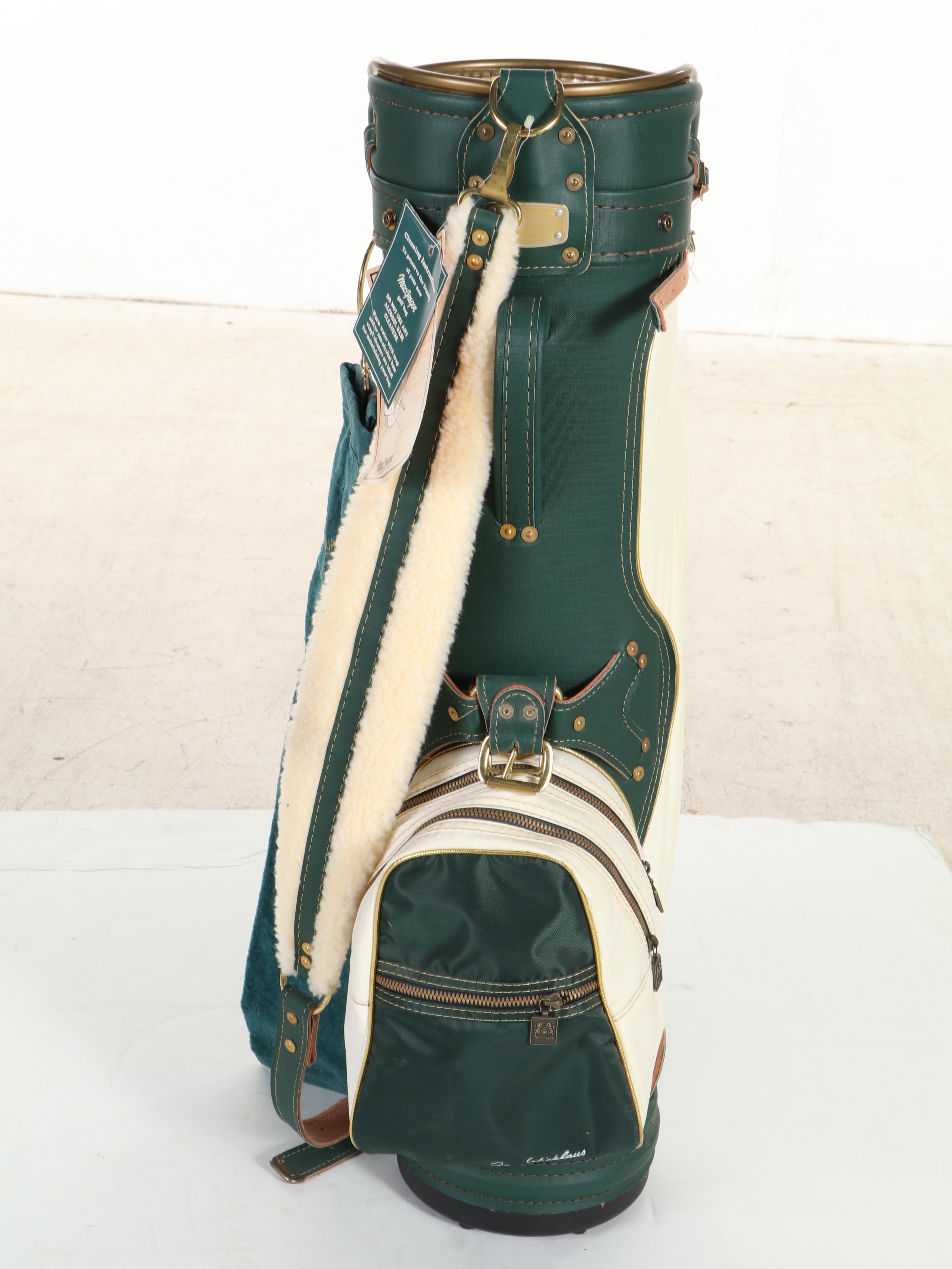Jack Nicklaus Signed MacGregor Green and White Muirfield Village Golf Bag