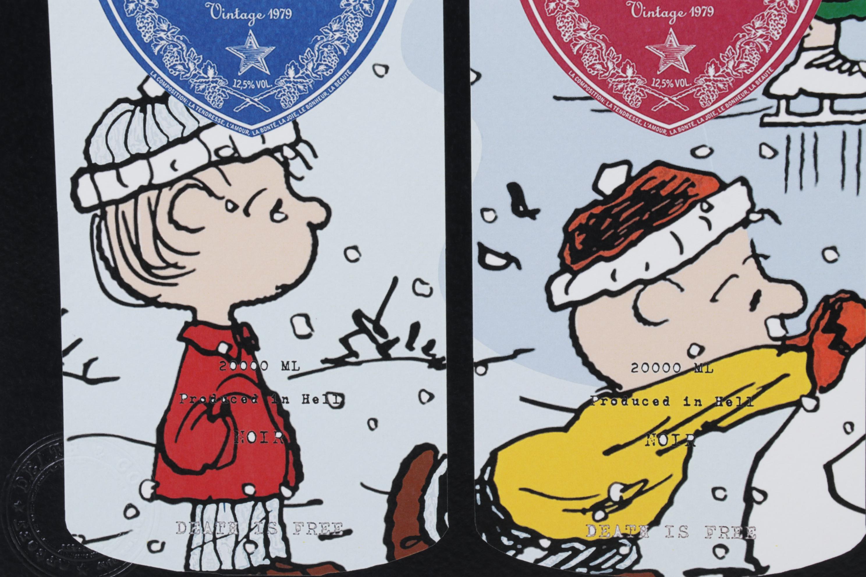 Death NYC Pop Art Graphic Print of Peanuts Spray Paint Canes