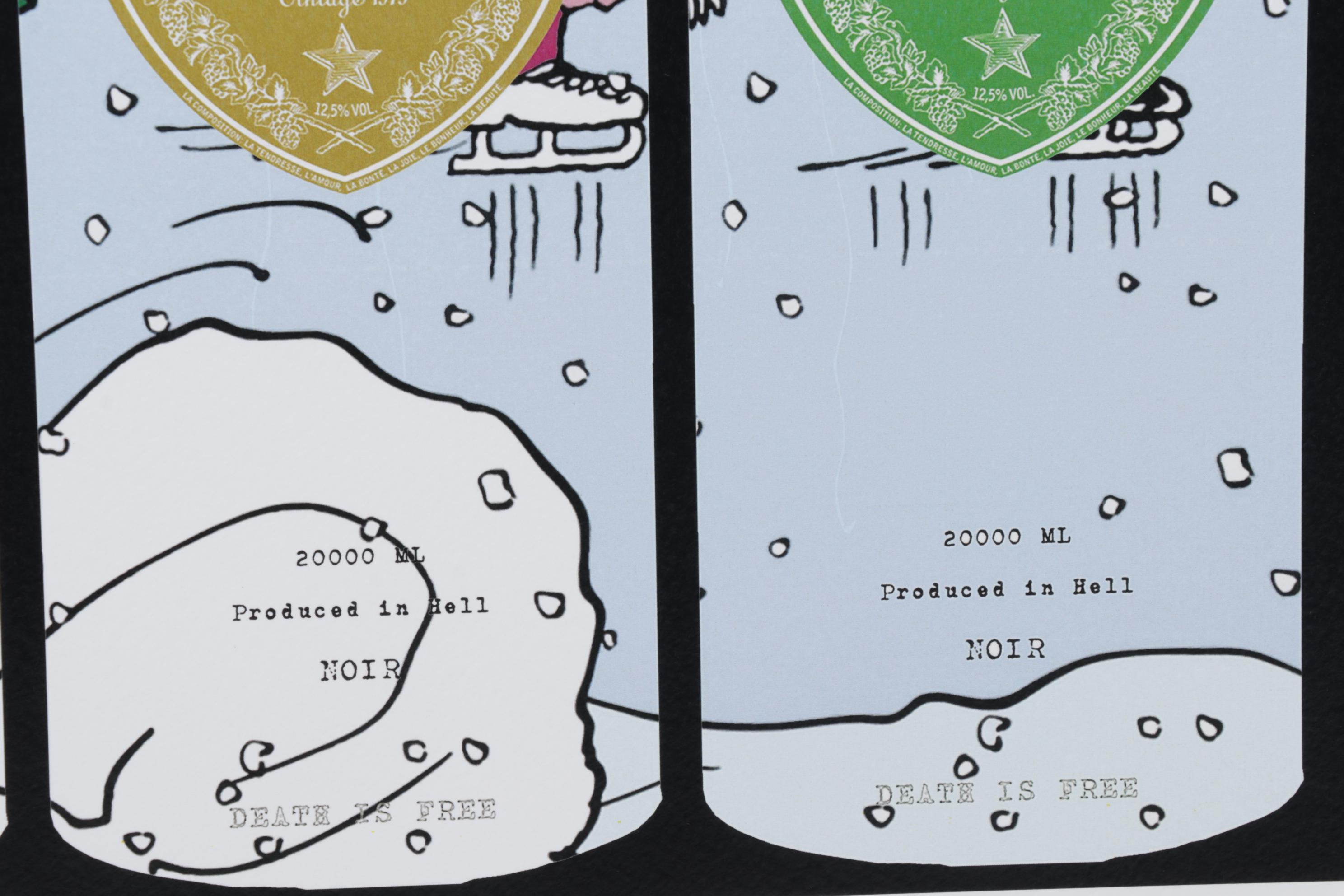 Death NYC Pop Art Graphic Print of Peanuts Spray Paint Canes