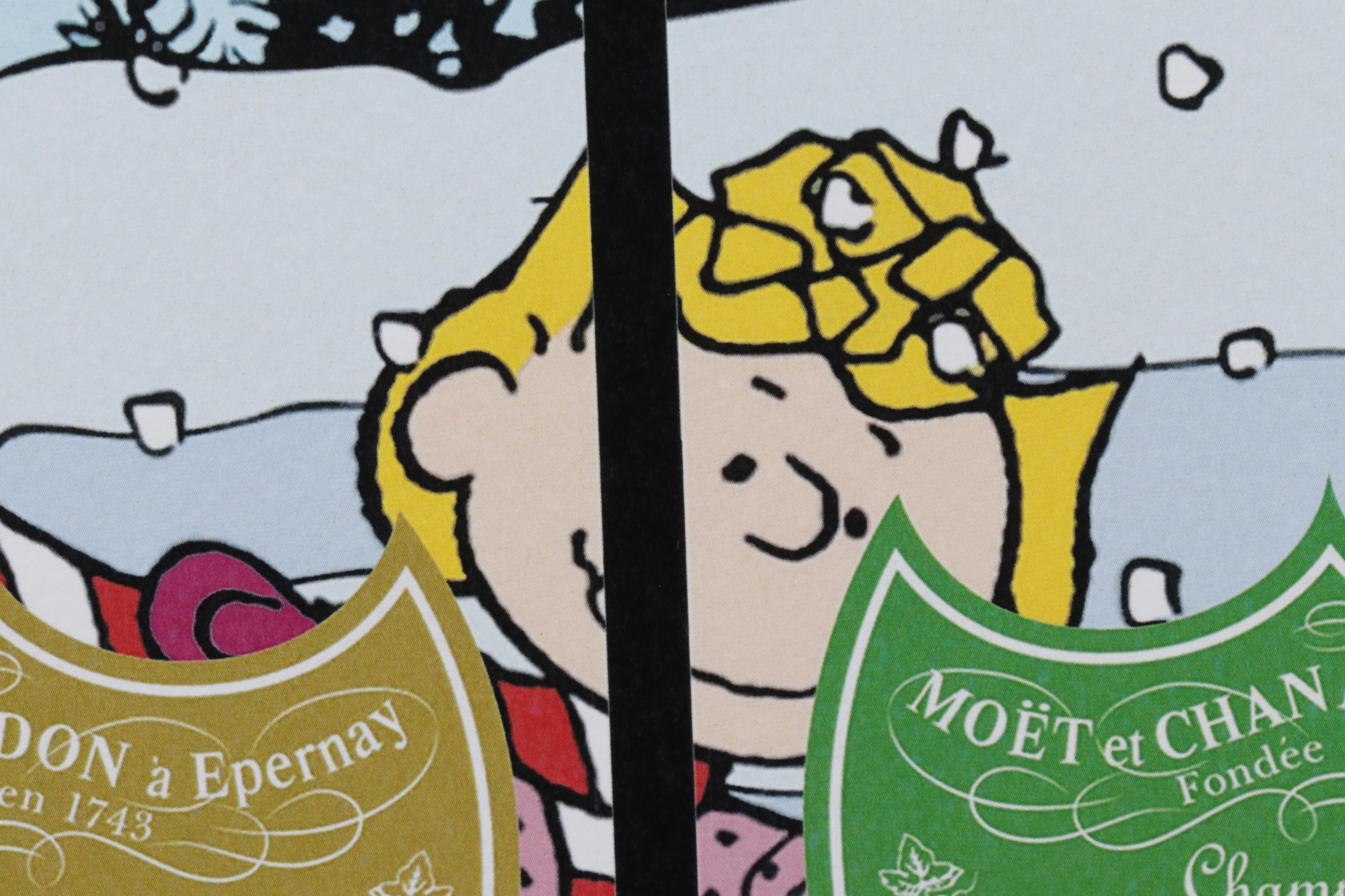 Death NYC Pop Art Graphic Print of Peanuts Spray Paint Canes