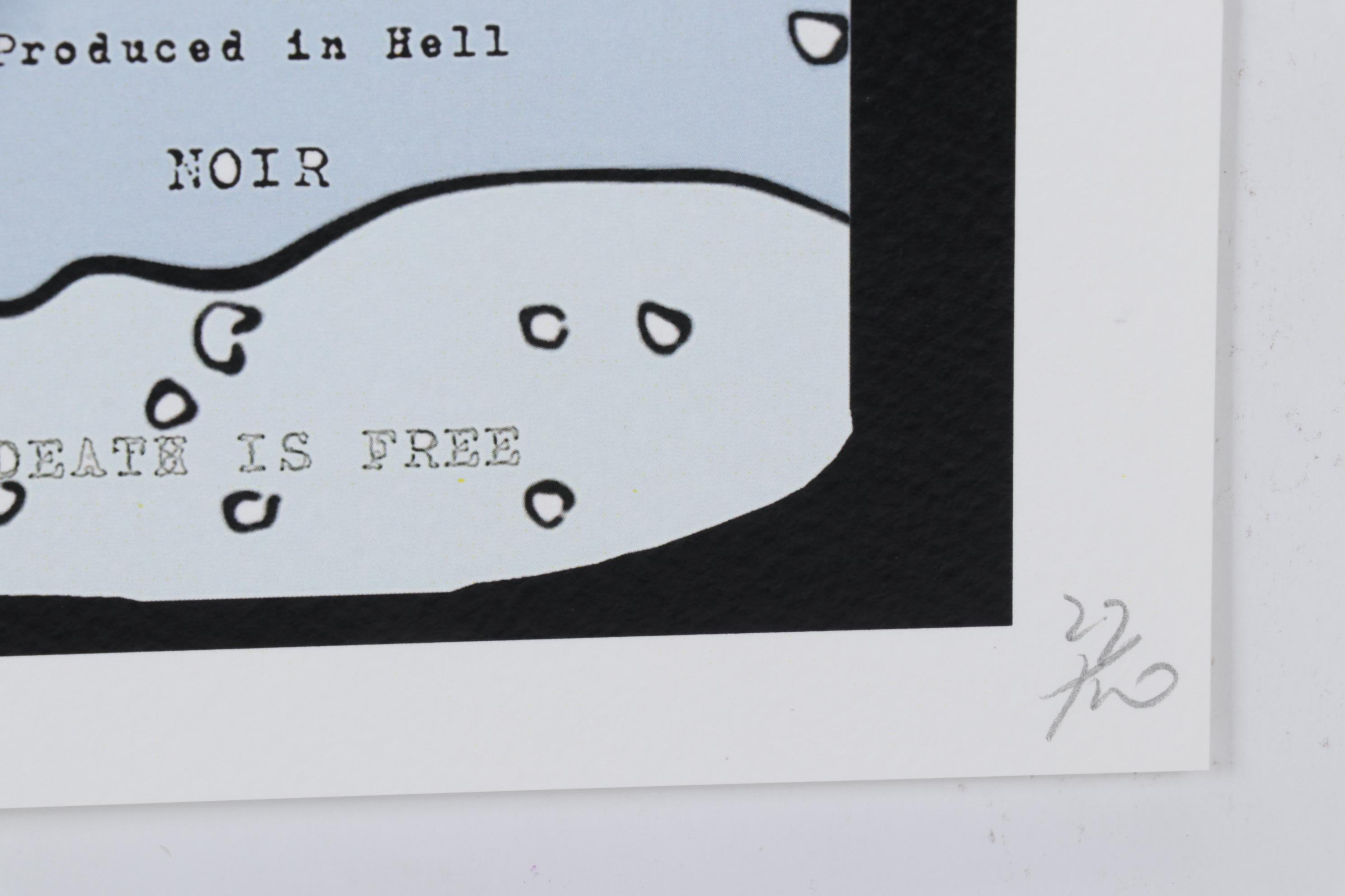 Death NYC Pop Art Graphic Print of Peanuts Spray Paint Canes