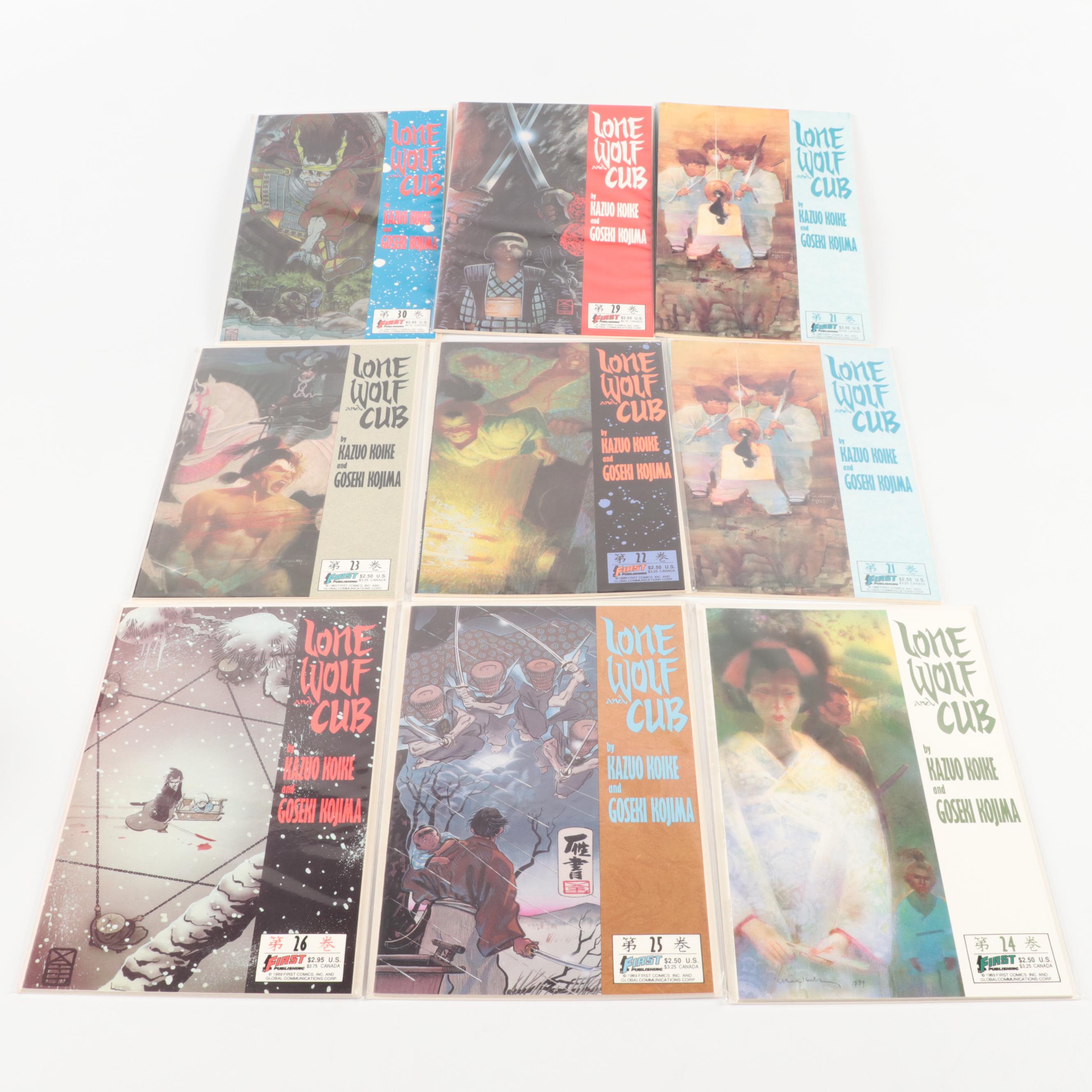 Modern Age First Publishing Comic Books with "Lone Wolf and Cub"and "Sensei"