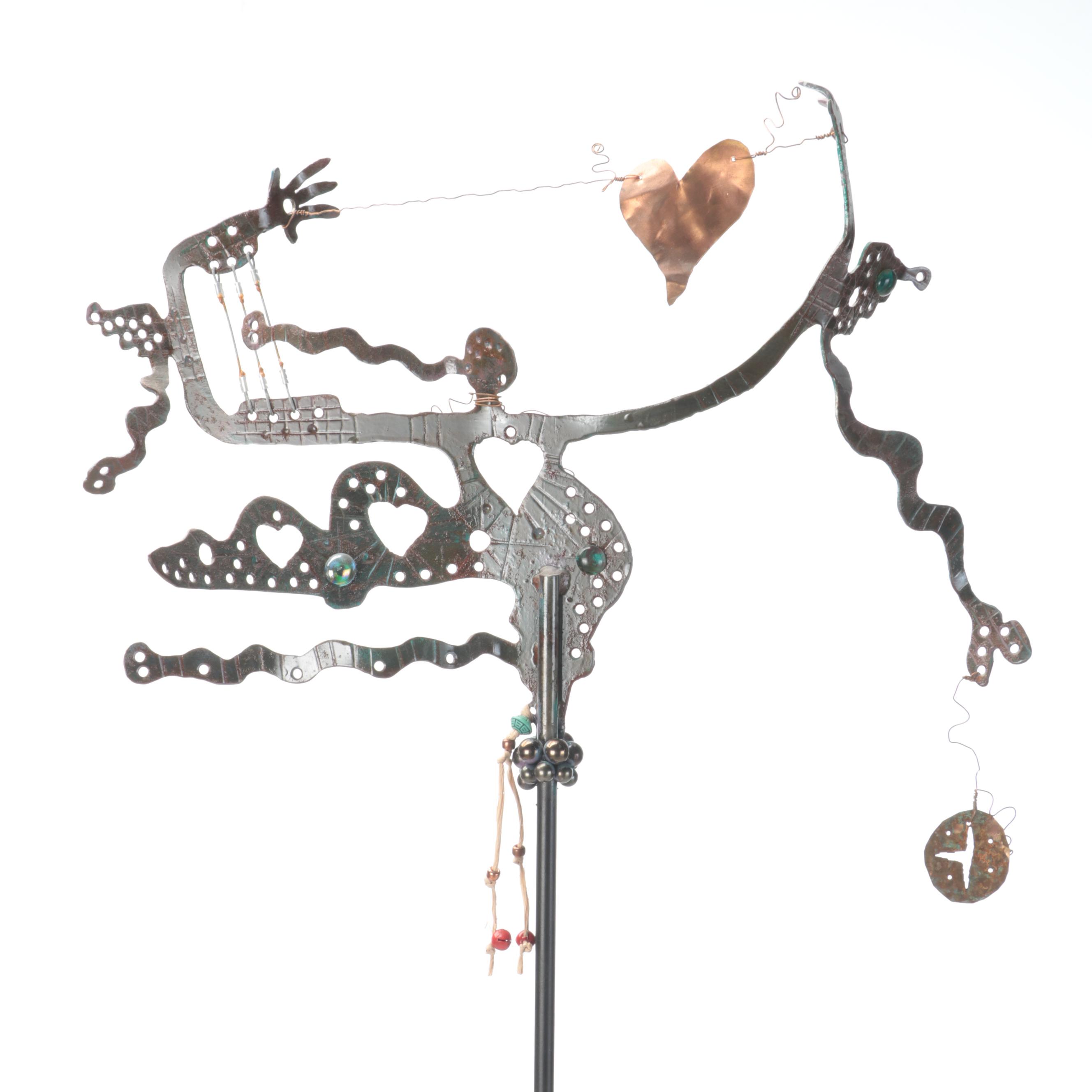 Modern Whimsical Steel Sculpture, Probably Edward Casagrande