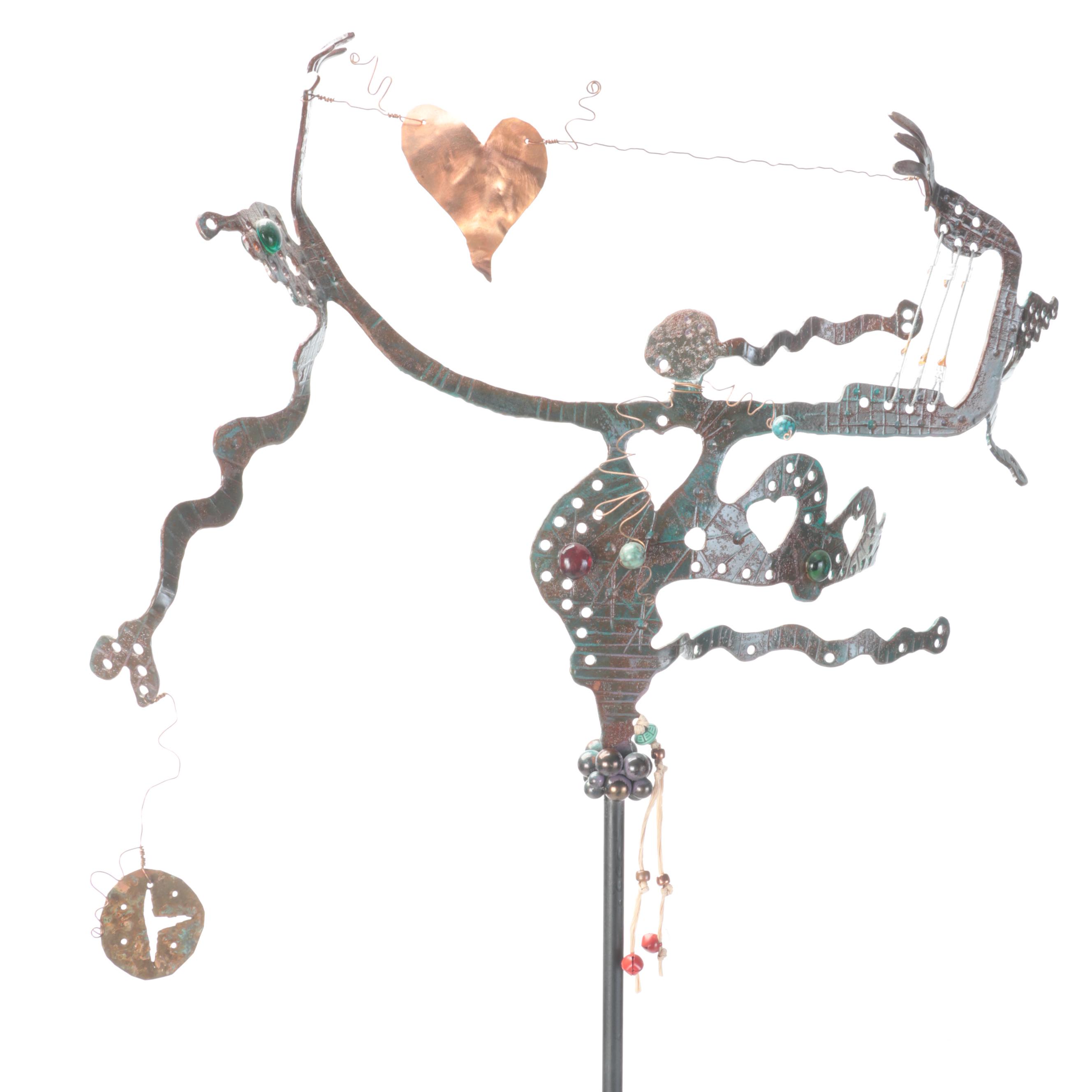 Modern Whimsical Steel Sculpture, Probably Edward Casagrande