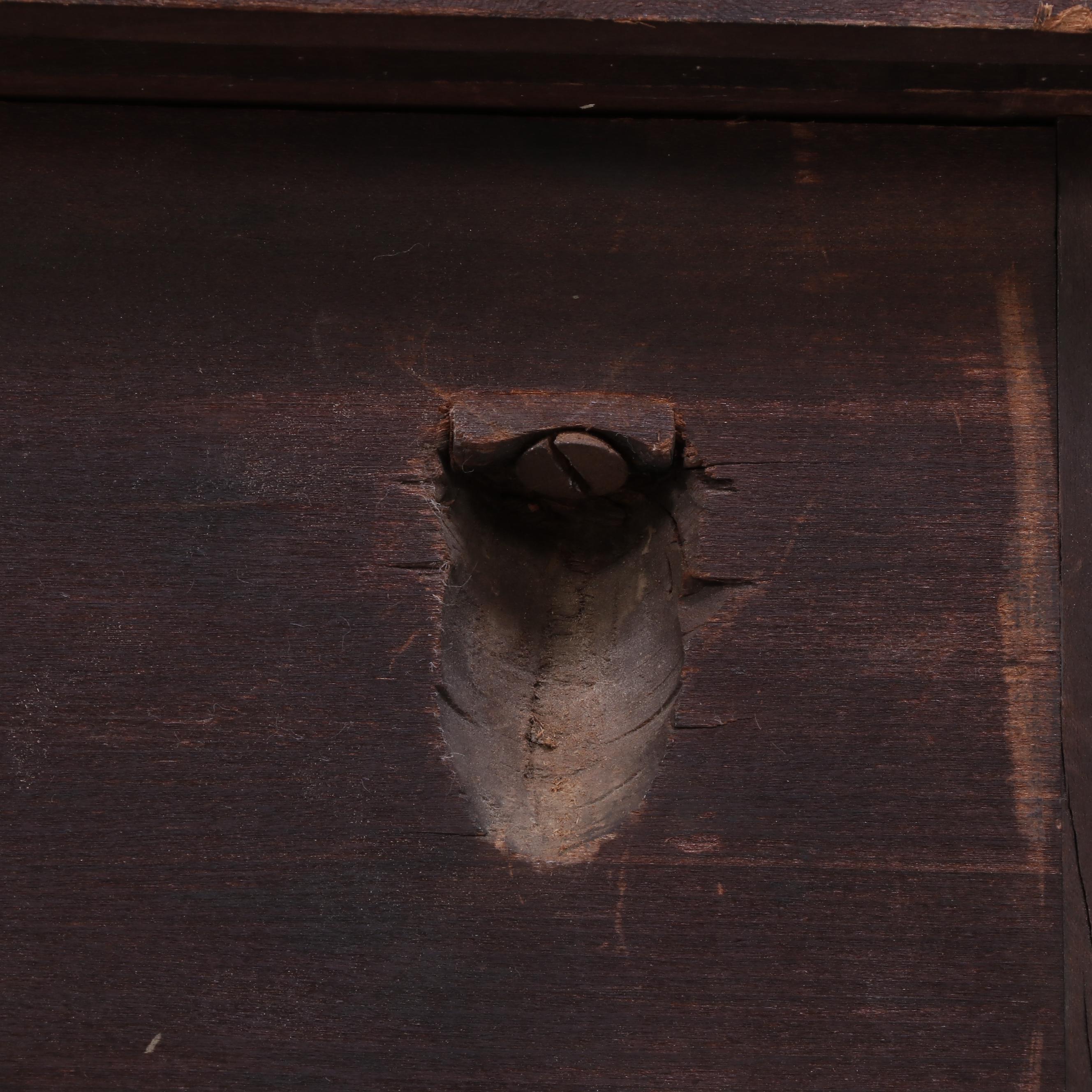 Late Federal Mahogany and Curly Maple Chest of Drawers