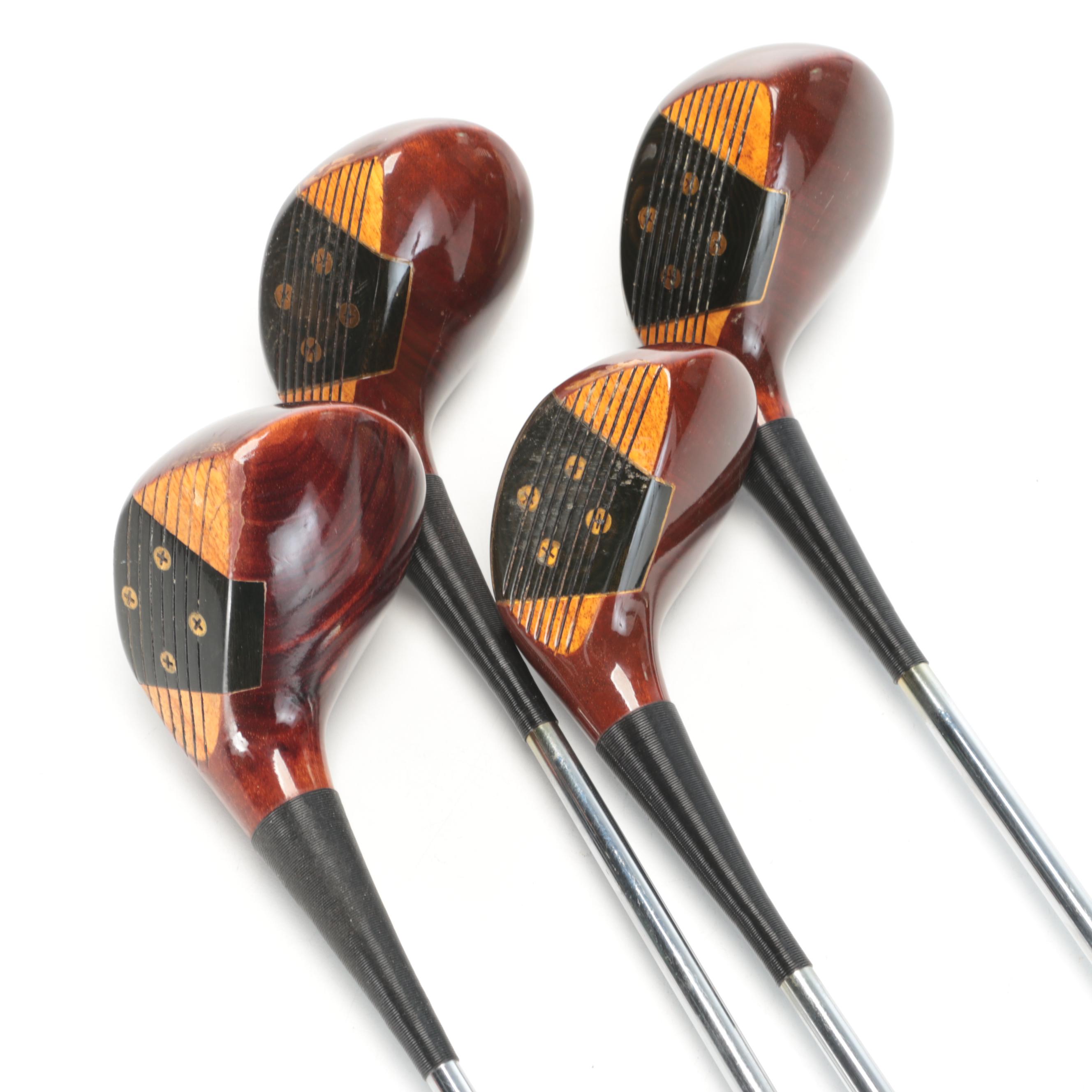 Titleist Wood and Driver 4 Club Right Handed Set with Cart Bag