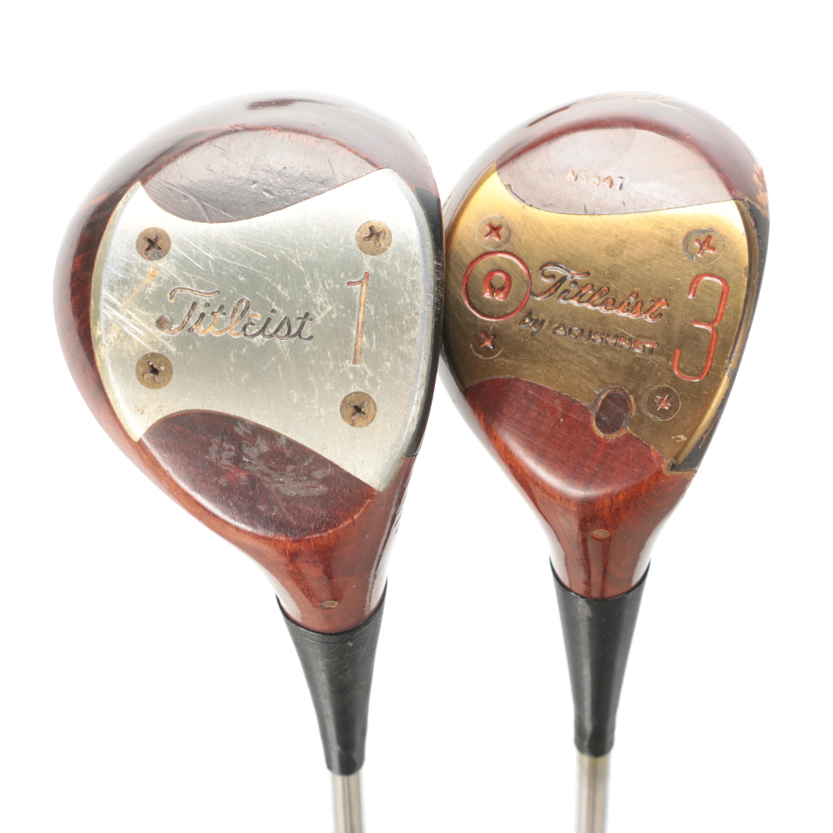 Titleist Wood and Driver 4 Club Right Handed Set with Cart Bag