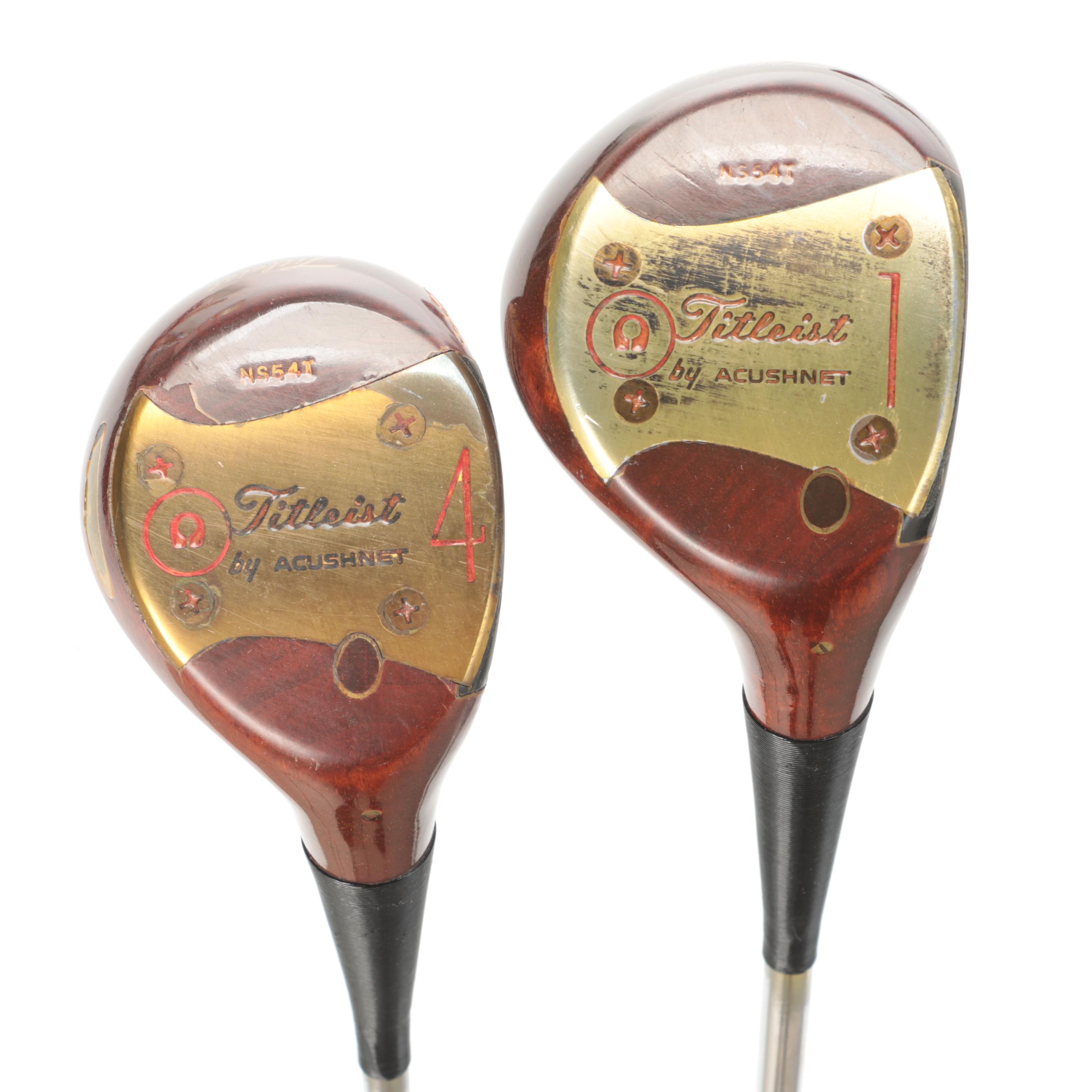 Titleist Wood and Driver 4 Club Right Handed Set with Cart Bag