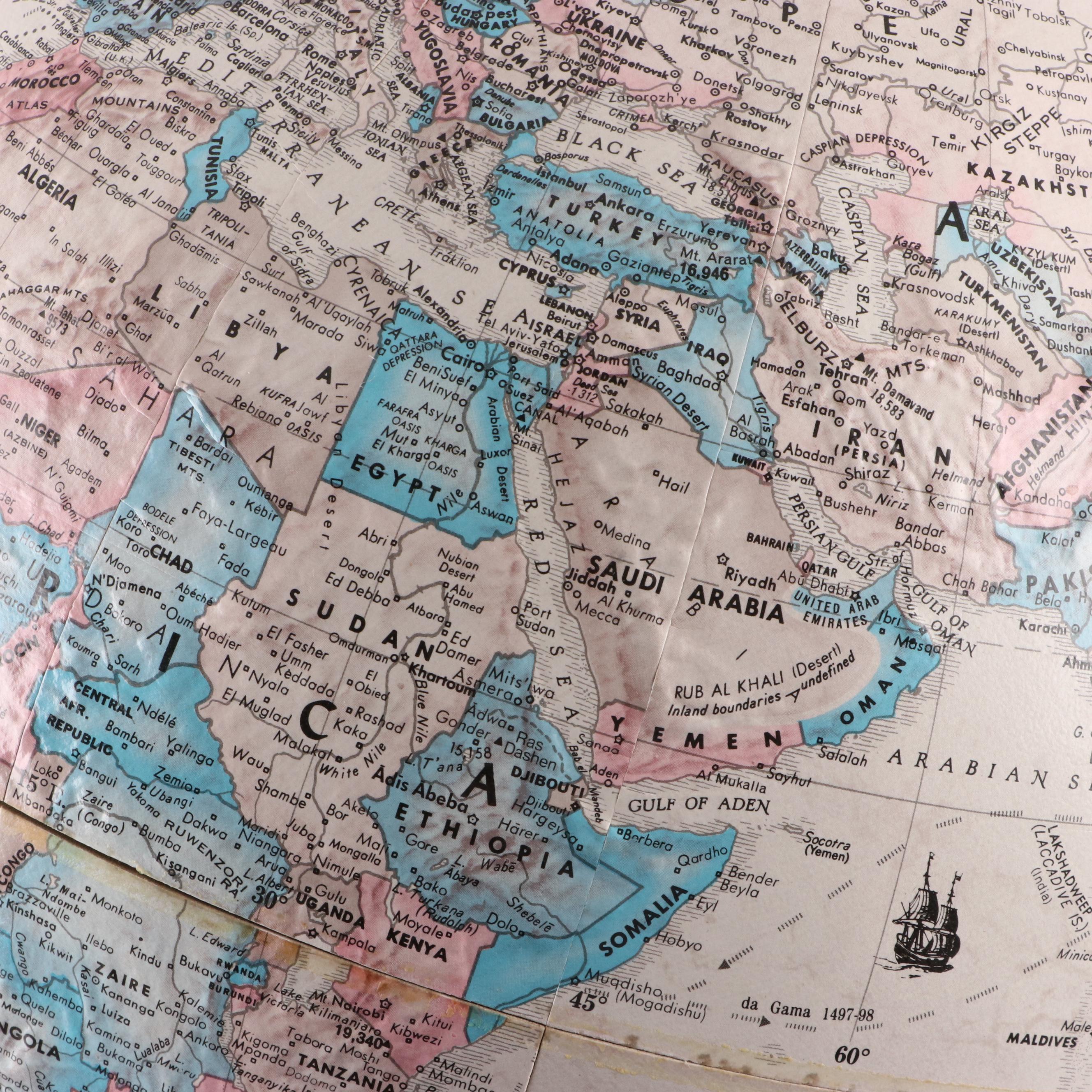 Replogle 12" Topographical World Classic Series Globe