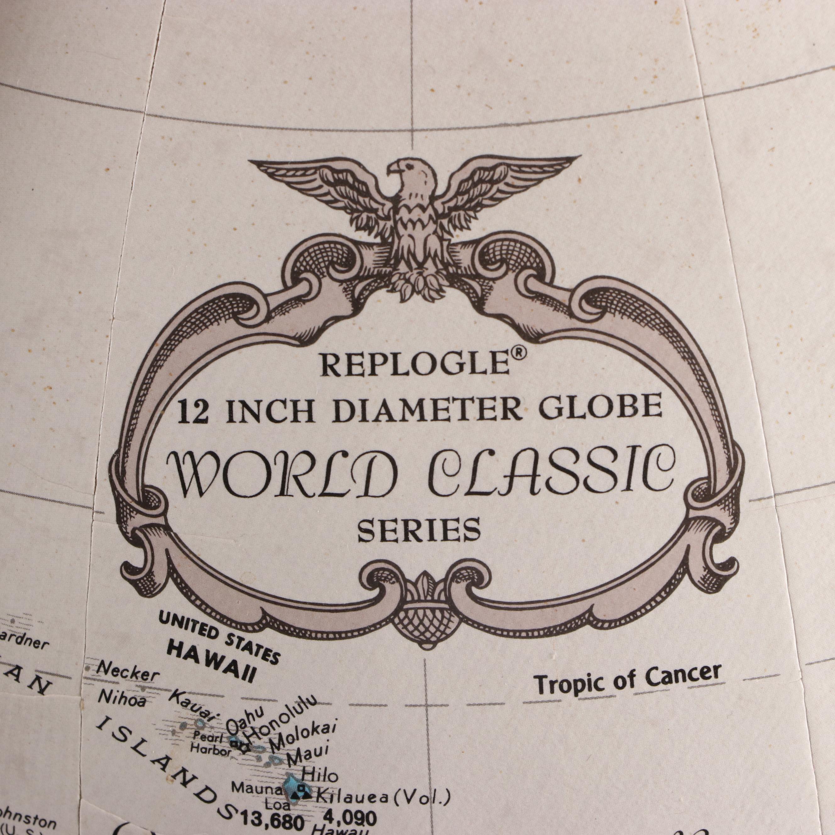 Replogle 12" Topographical World Classic Series Globe