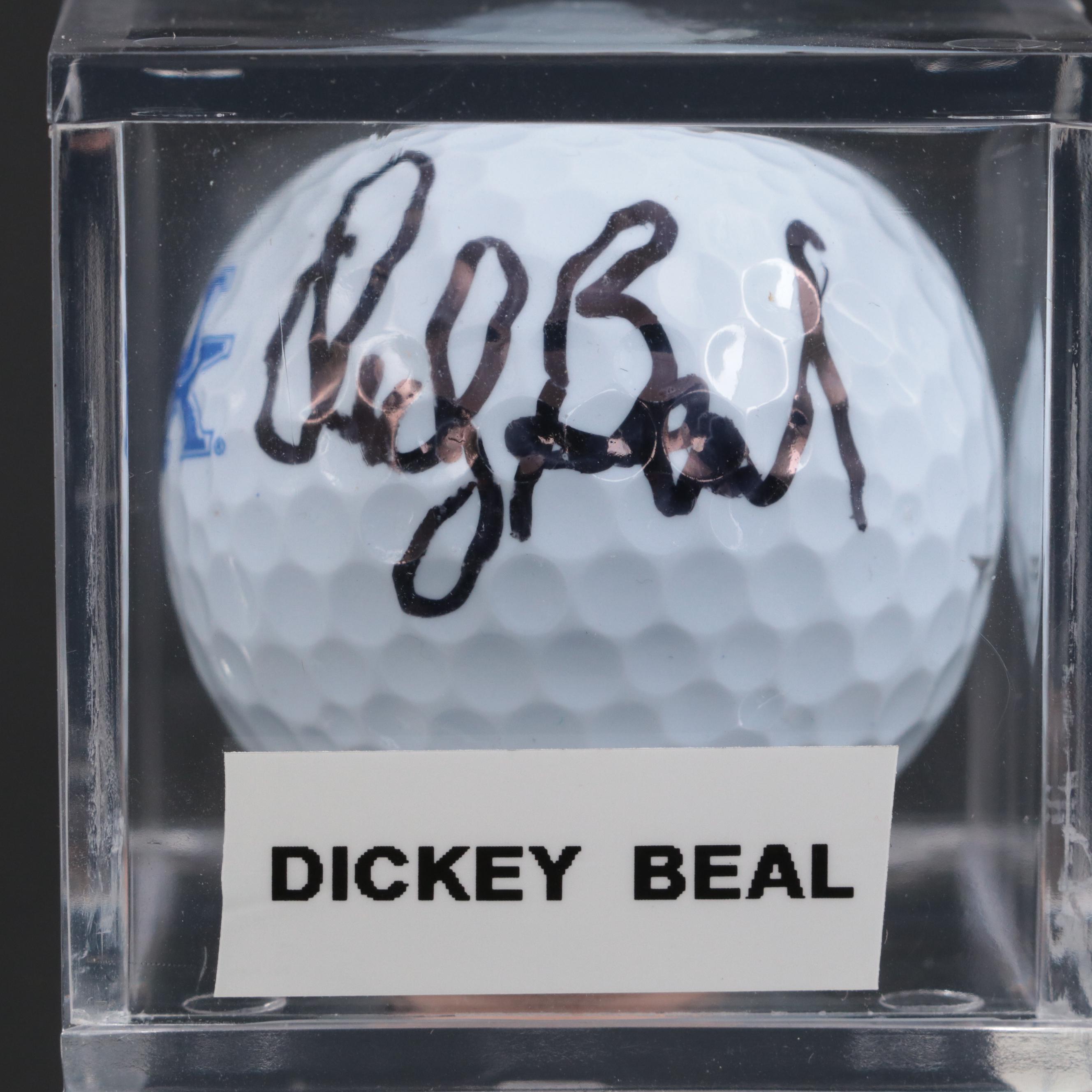 Dickey Beal, Dale Barnstable and Derrick Hord Signed Kentucky College Golf Balls