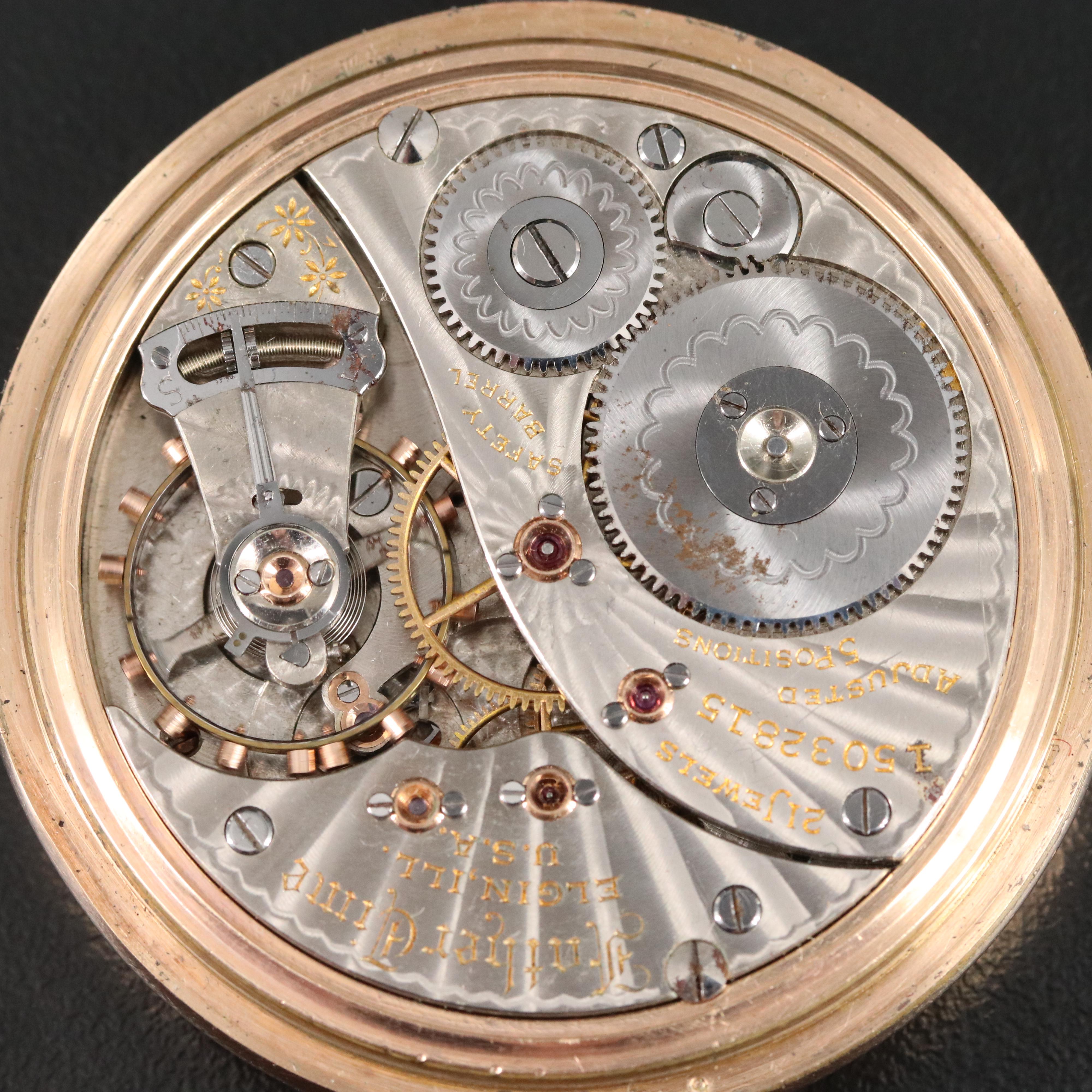 1911 Elgin "Father Time" Railroad-Grade Pocket Watch