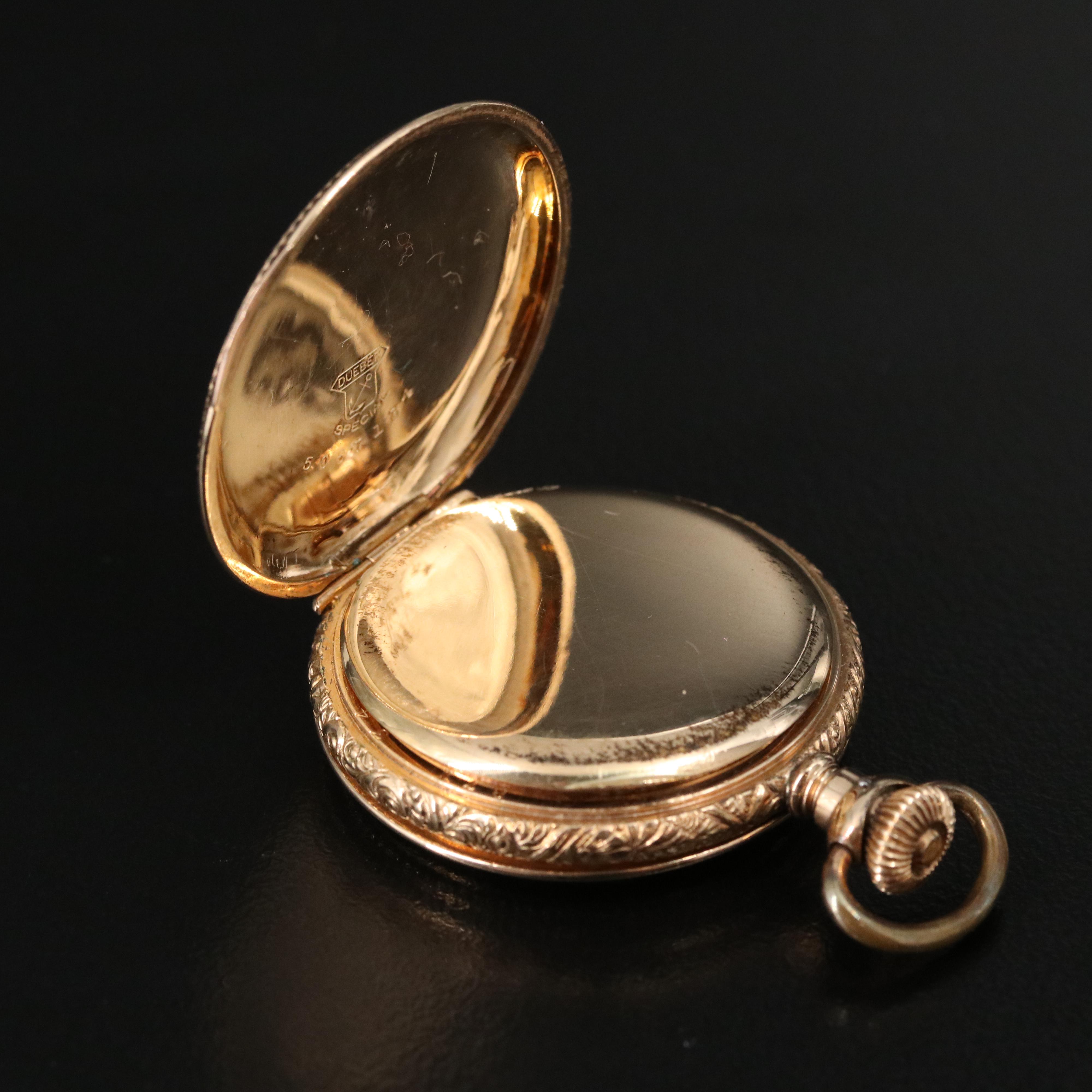 1901 Hampden Diadem Gold-Filled Hunter Case Pocket Watch