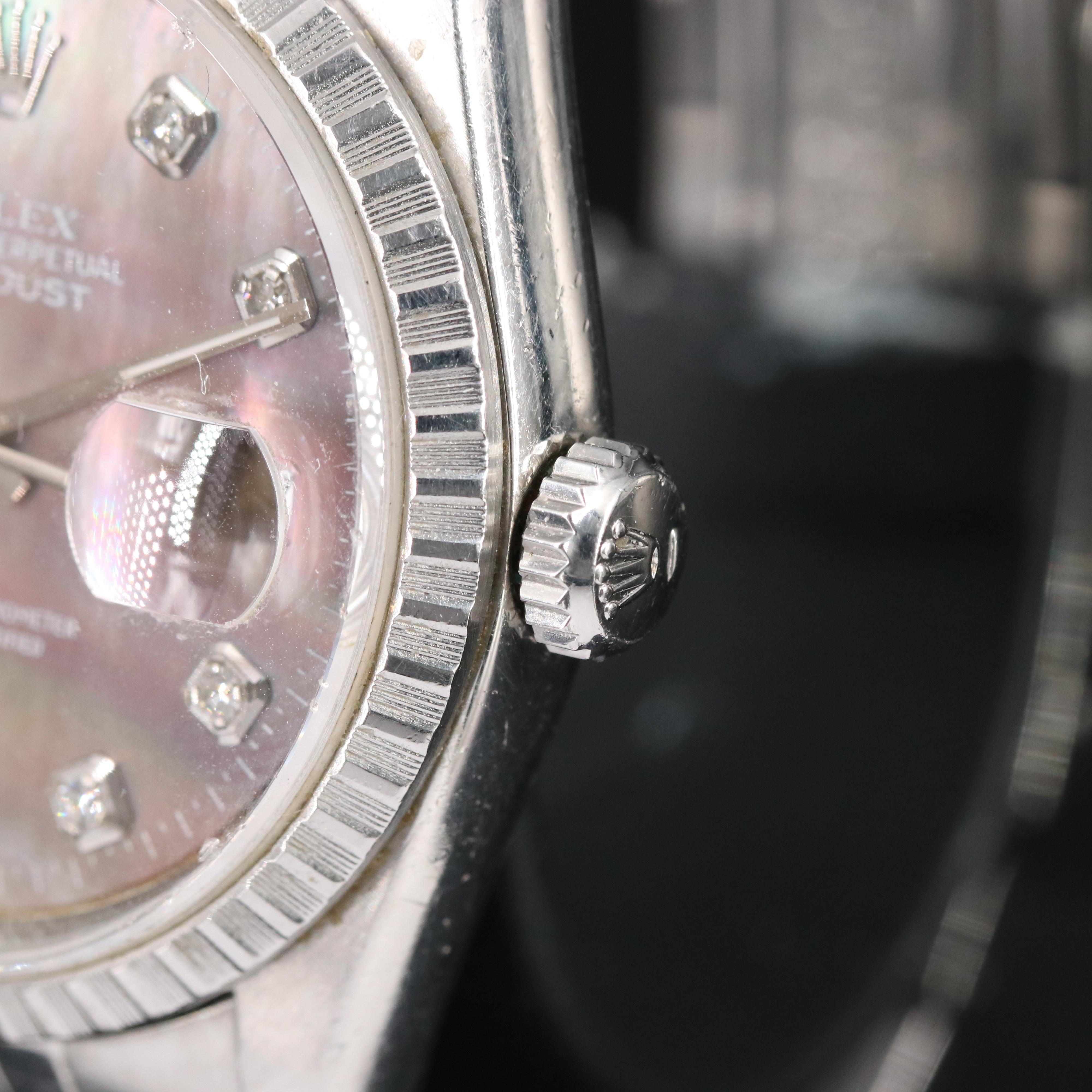 1995-96 Rolex Oyster Perpetual Datejust Diamond Dial Watch