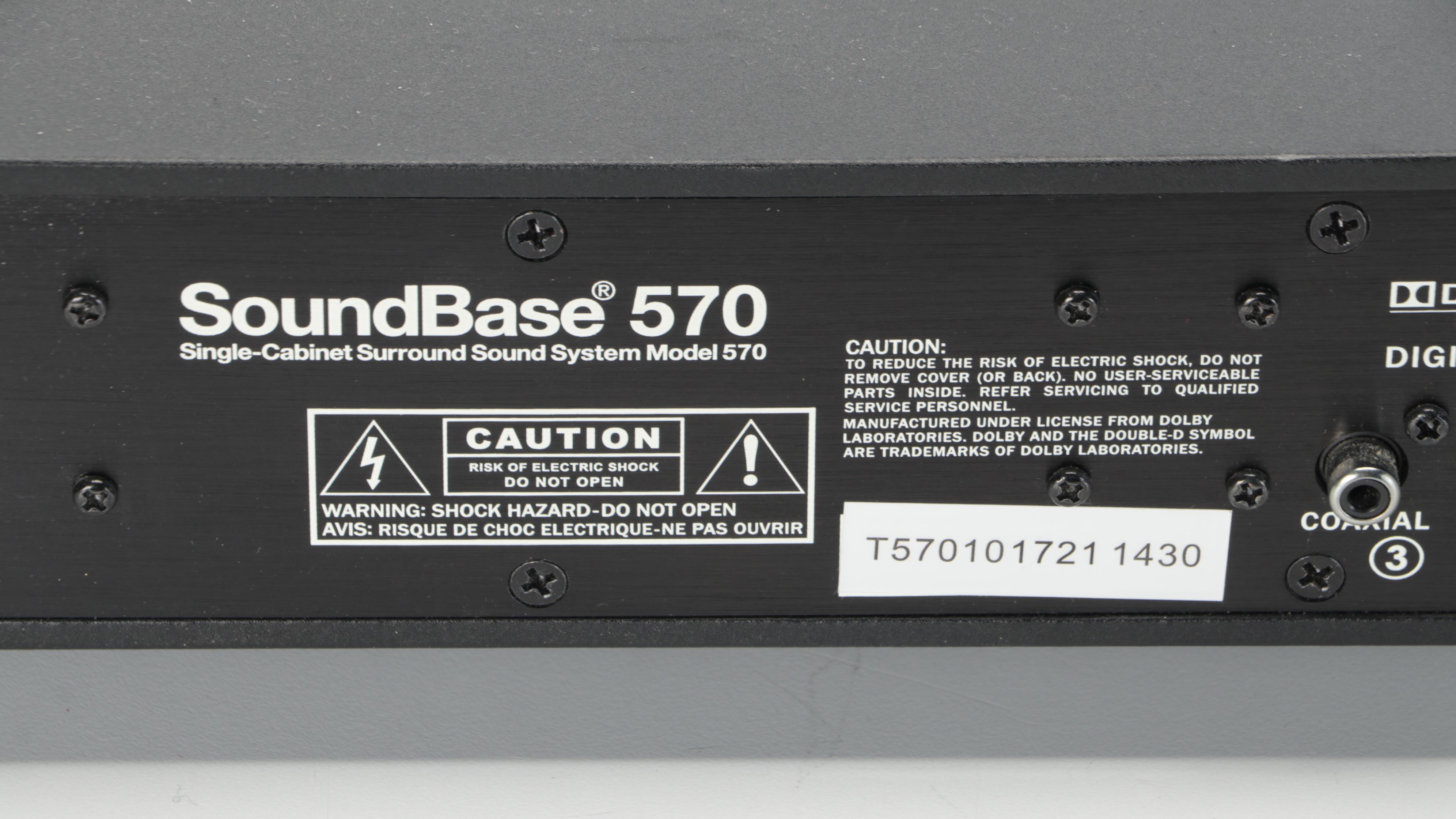 Zvox SoundBase Single-Cabinet Surround System with Sony Active Speaker System