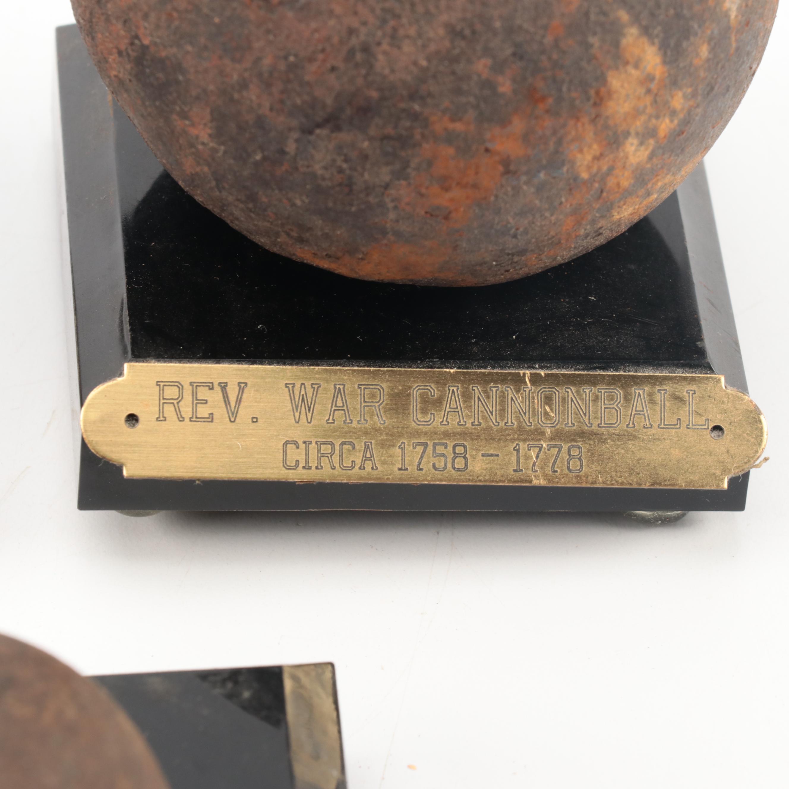 Revolutionary War Cannonballs