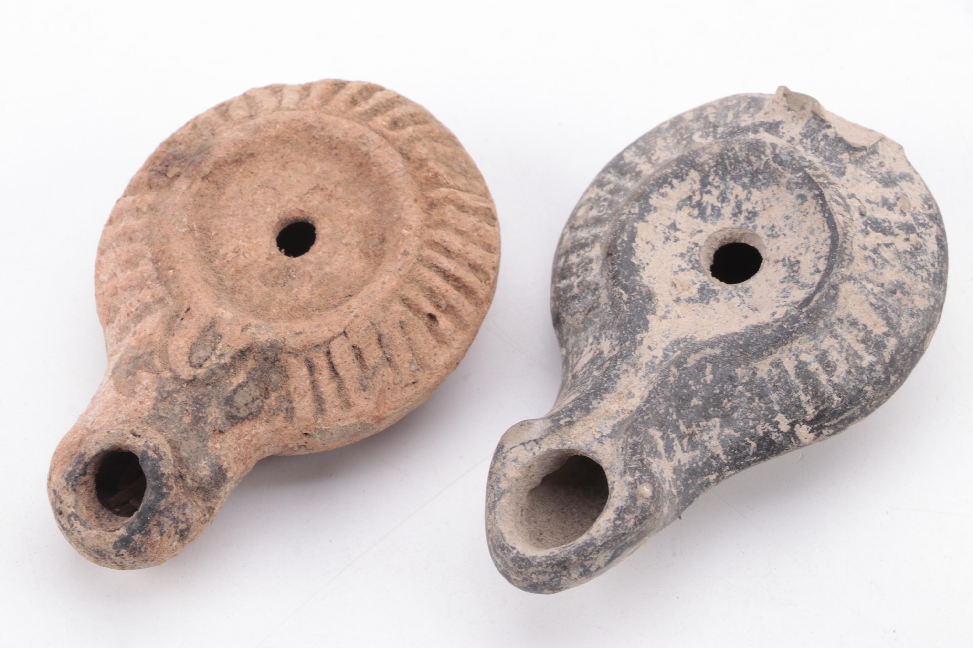 Ancient Clay Oil Lamps