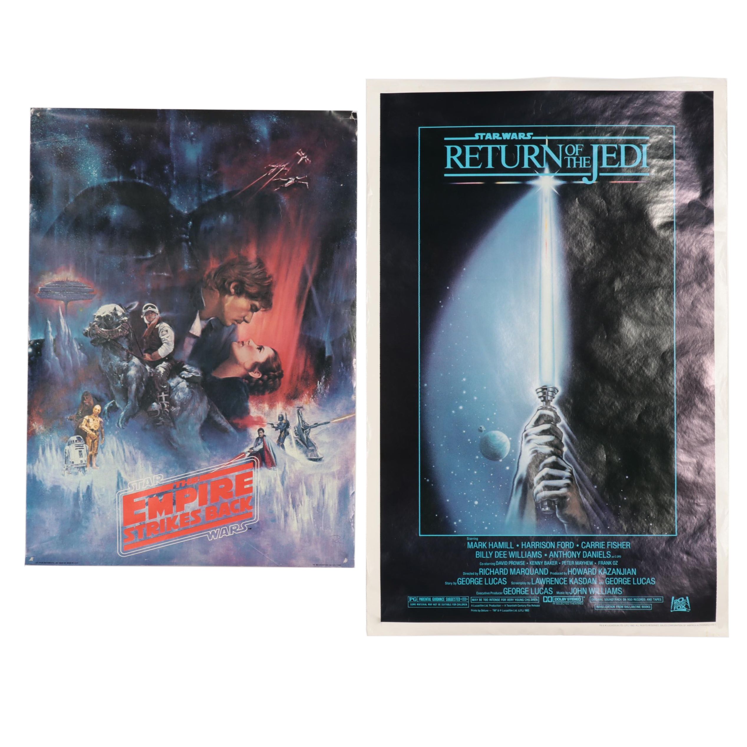 Star Wars "Return of the Jedi" and "The Empire Strikes Back"  Posters