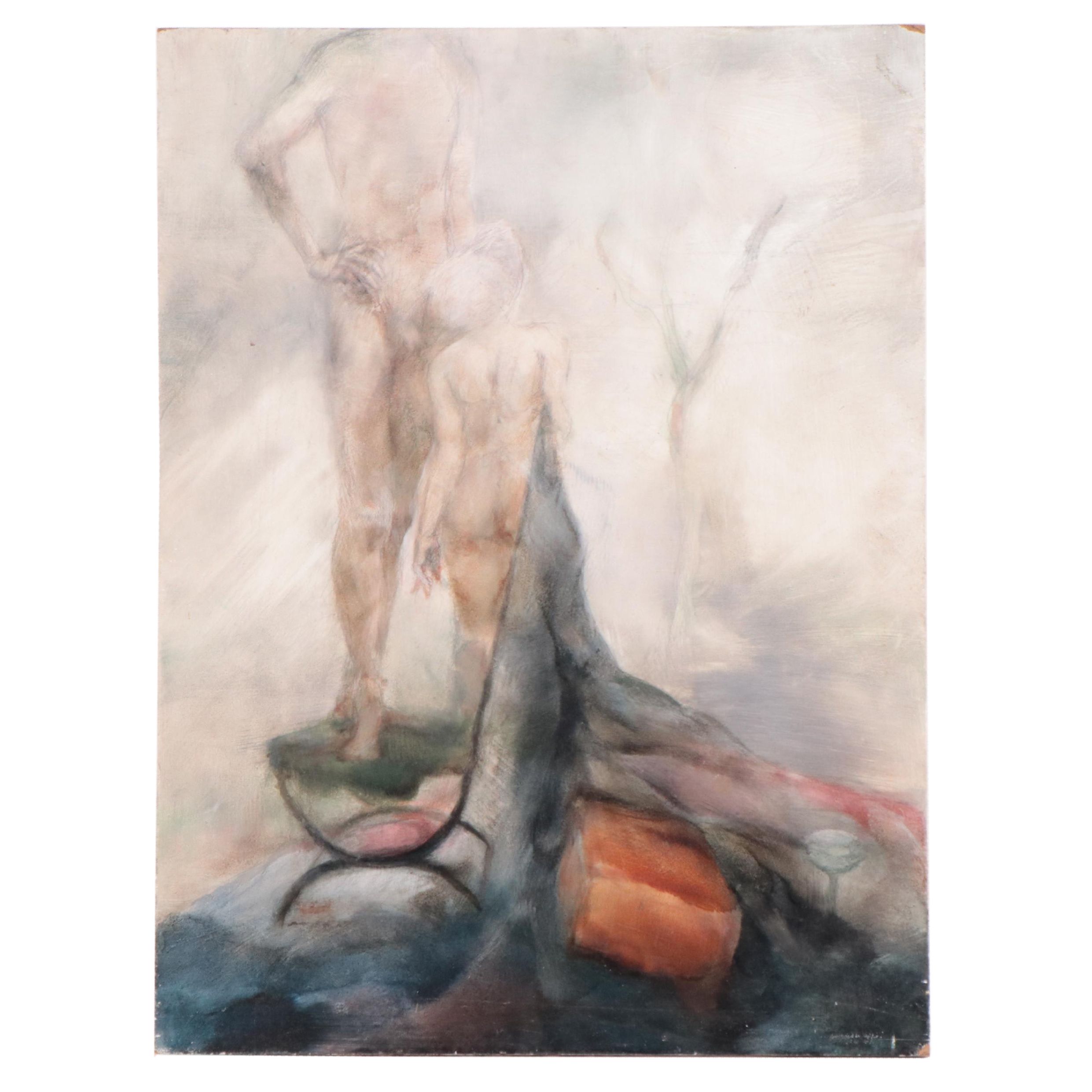 Sarah Szabo Surrealist Figural Oil Painting, 21st Century