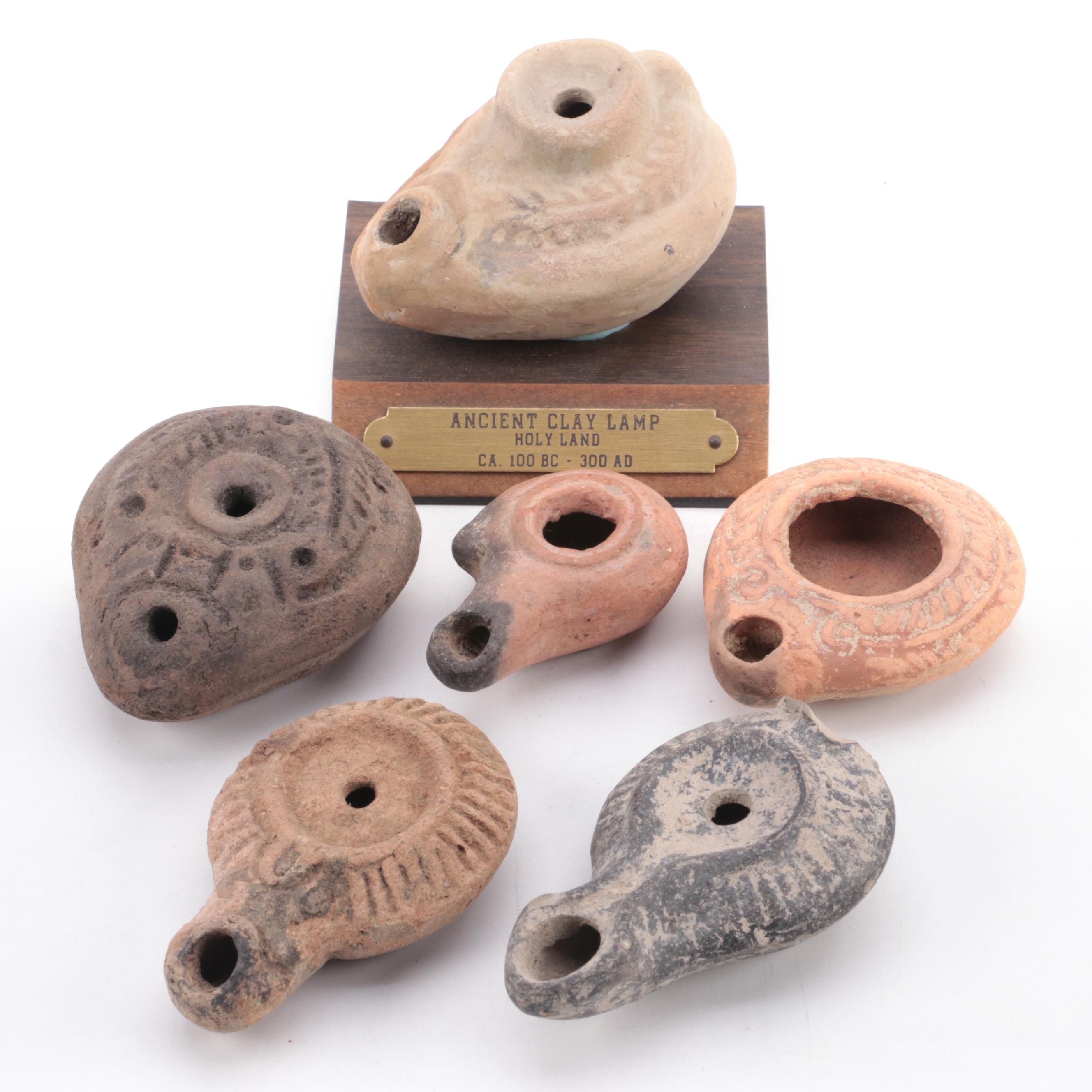 Ancient Clay Oil Lamps