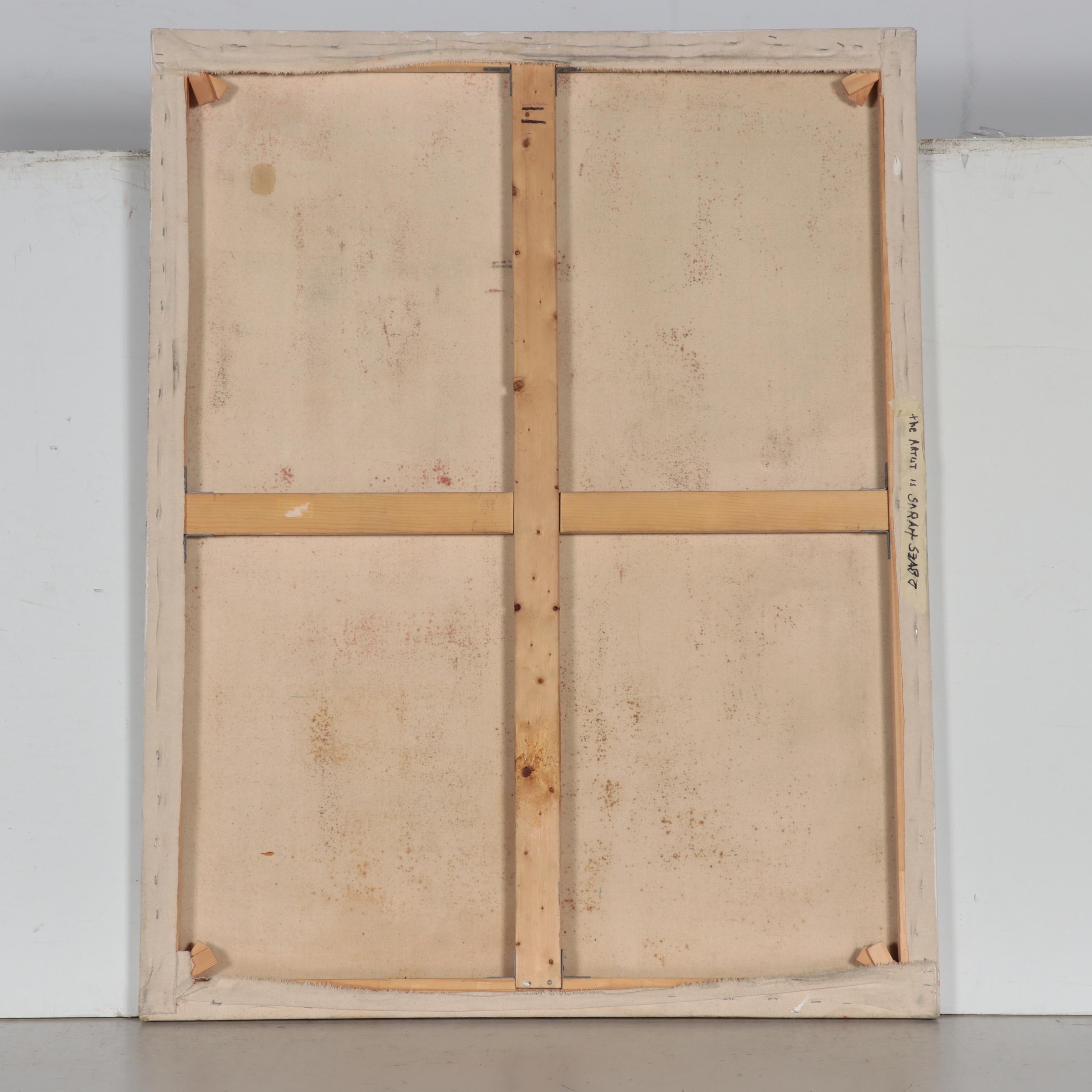 Sarah Szabo Surrealist Figural Oil Painting "Volcanic Revival," 21st Century