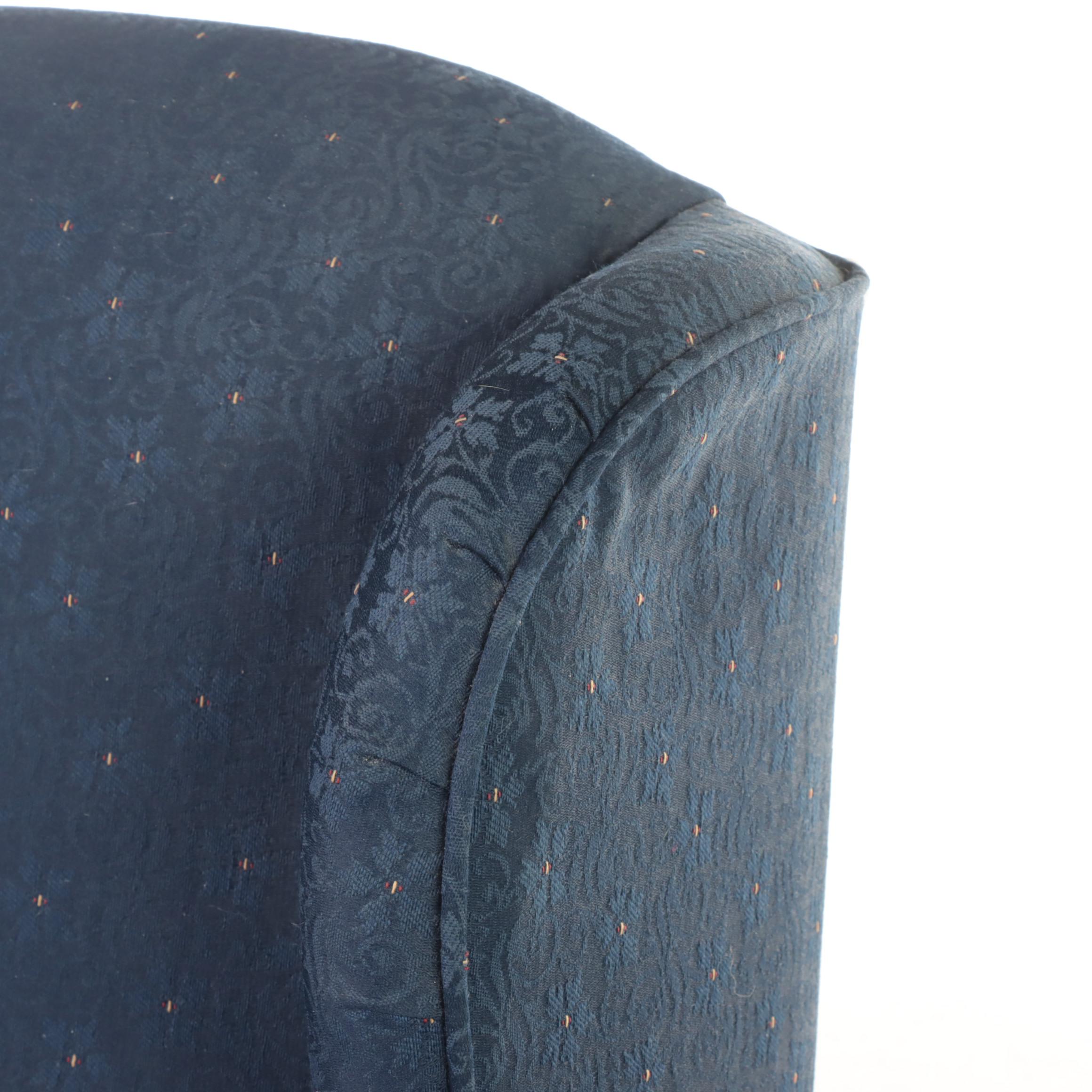 Queen Anne Style Wingback Manual Recliner Chair