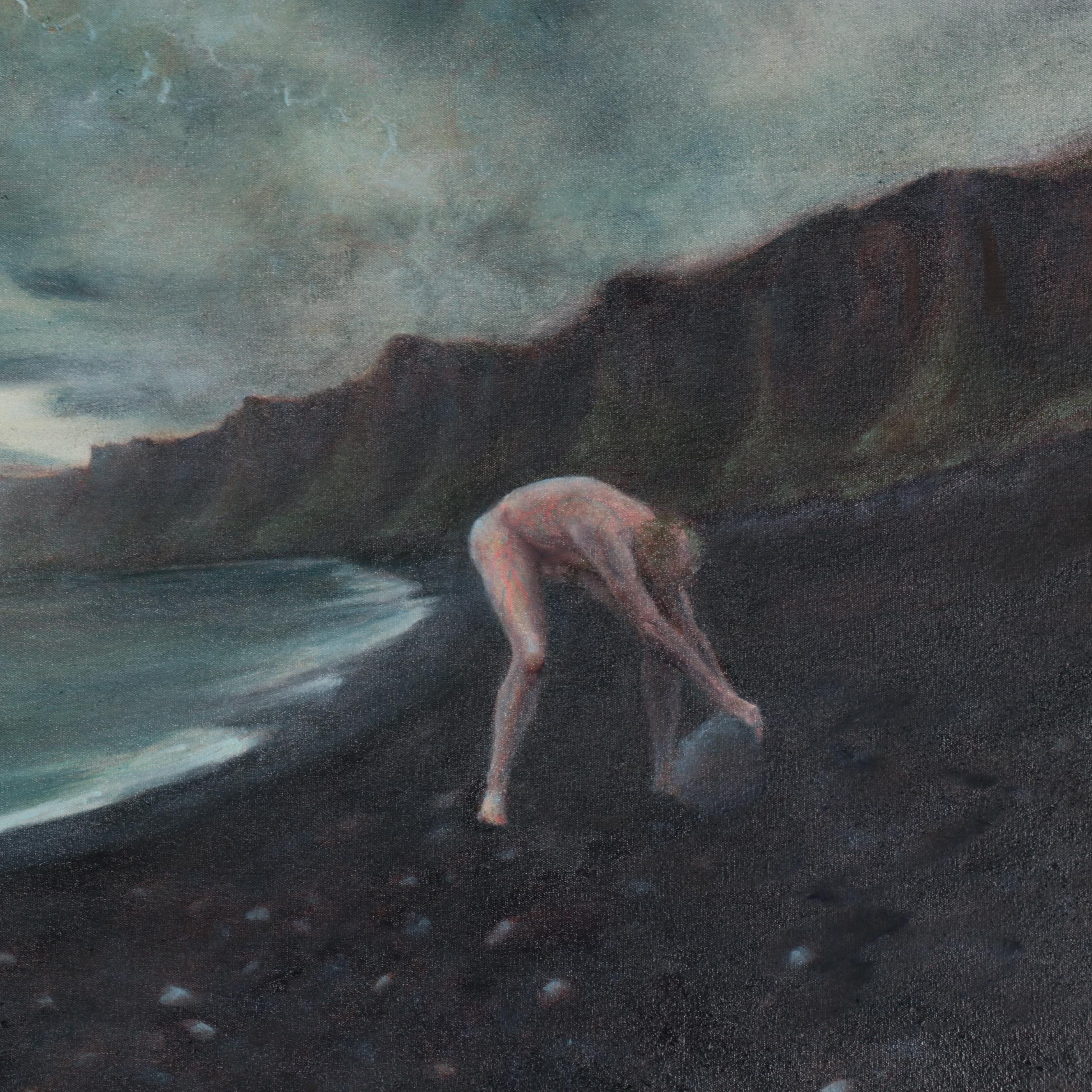 Sarah Szabo Surrealist Oil Painting "Finite Strives to Grasp the Infinite"