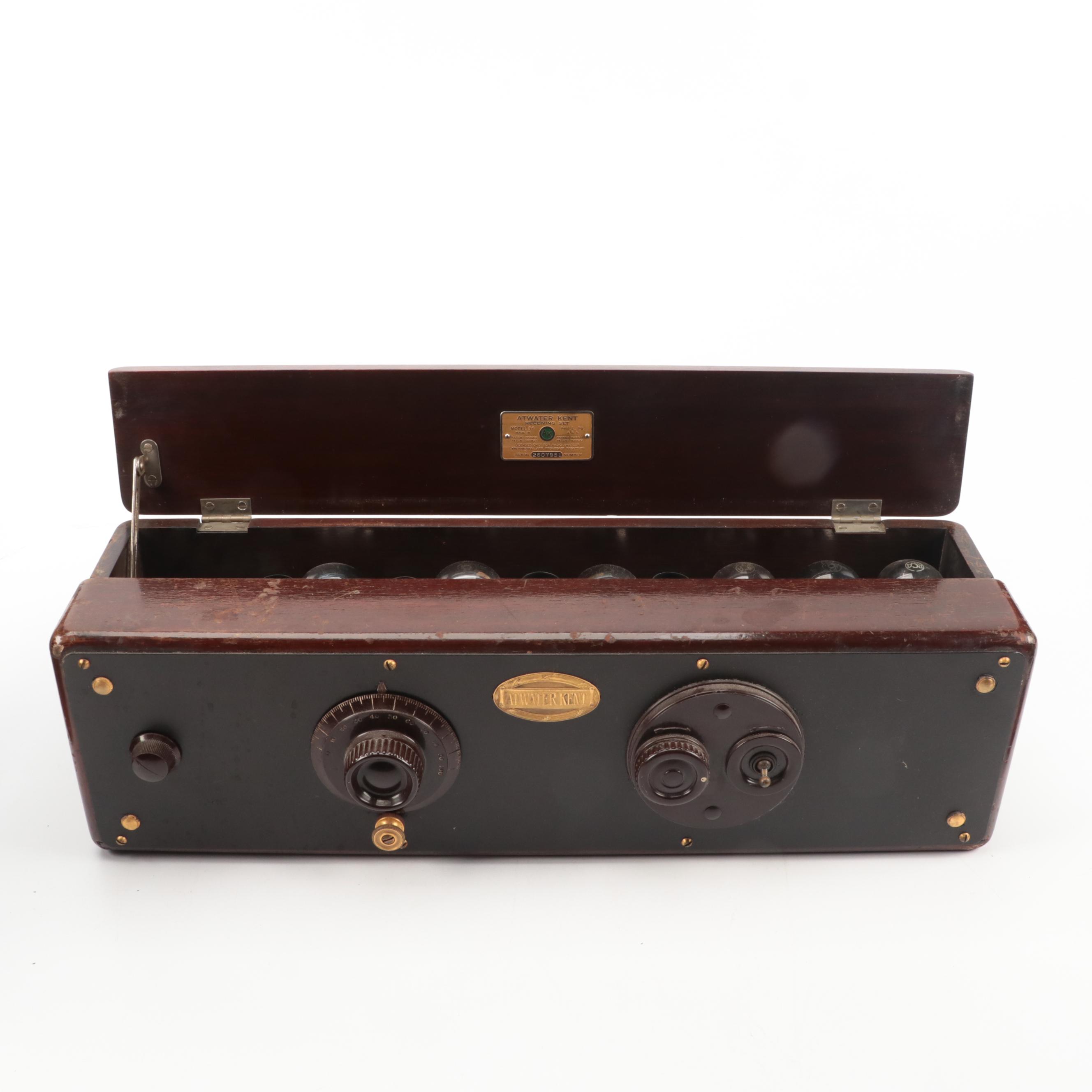 Atwater Kent Receiving Set Including Type M Cast Iron Loud Speaker