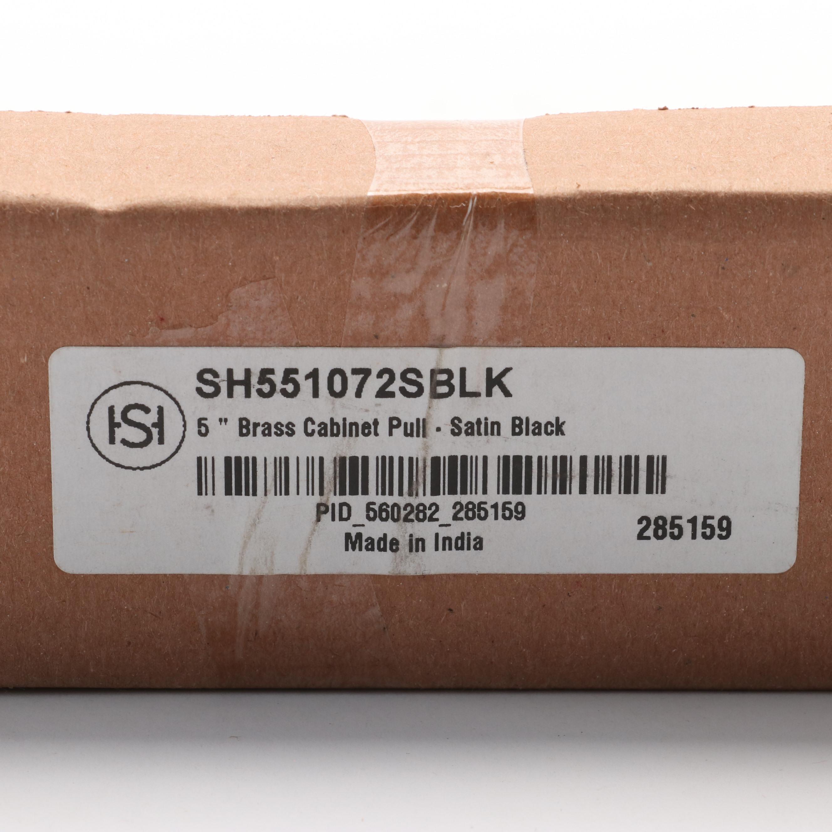 6" Cabinet Pulls in Matte Black Finish