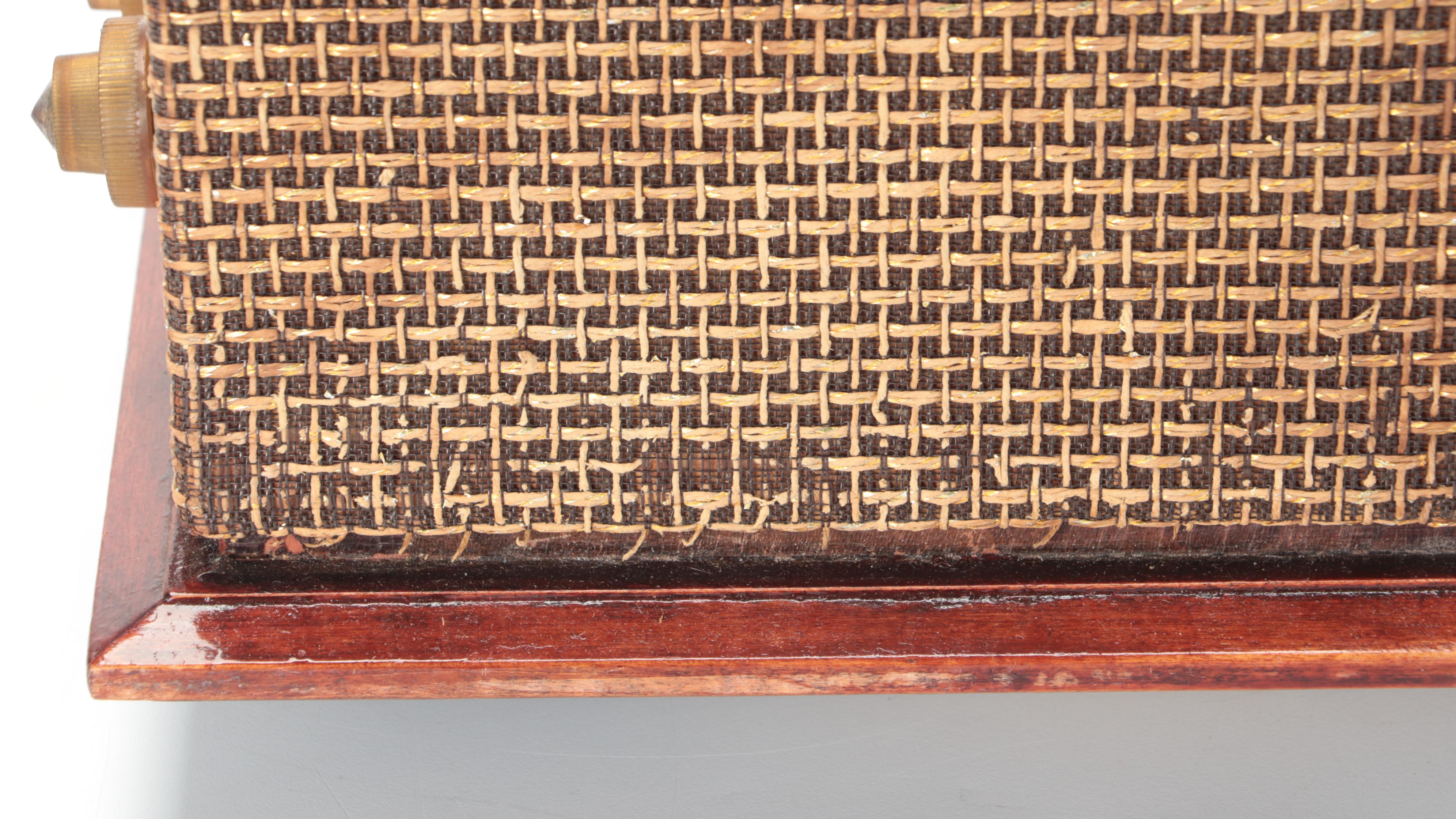 Silvertone Model 9252 Mahogany Veneered Stereophonic Sound System, 1950s