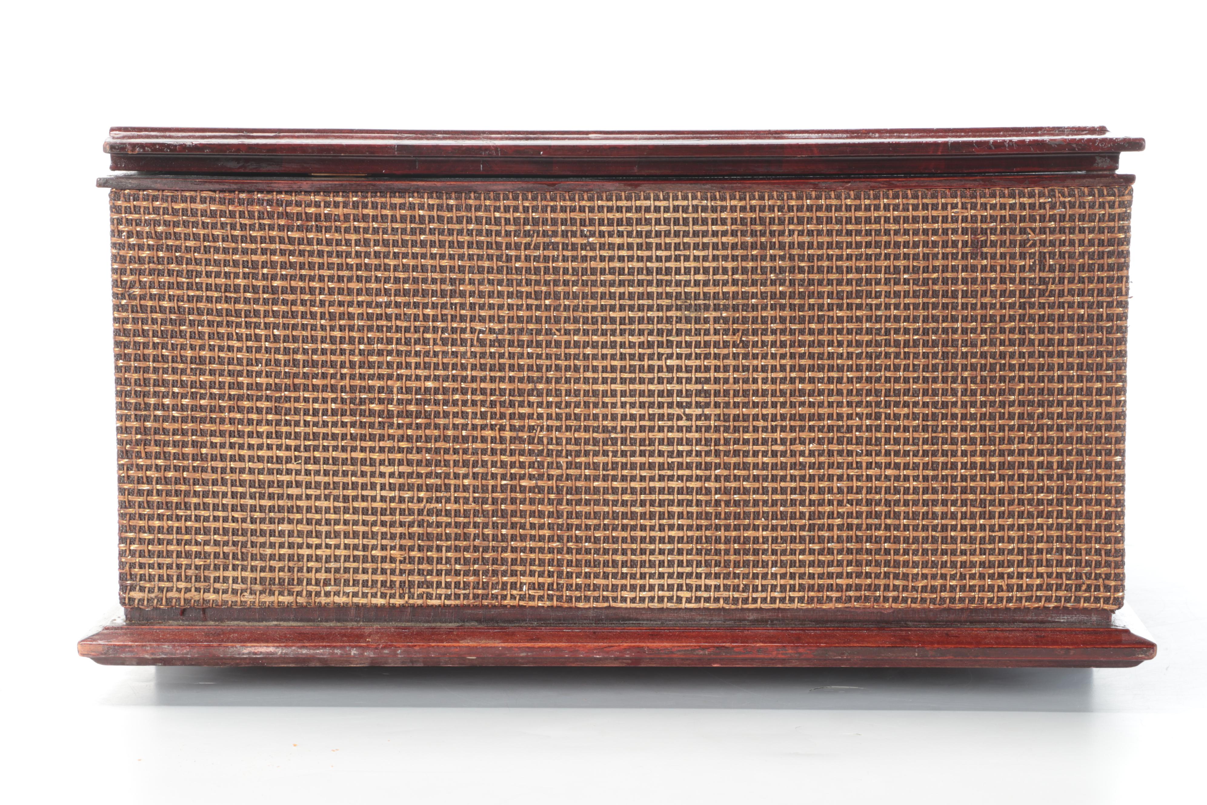 Silvertone Model 9252 Mahogany Veneered Stereophonic Sound System, 1950s