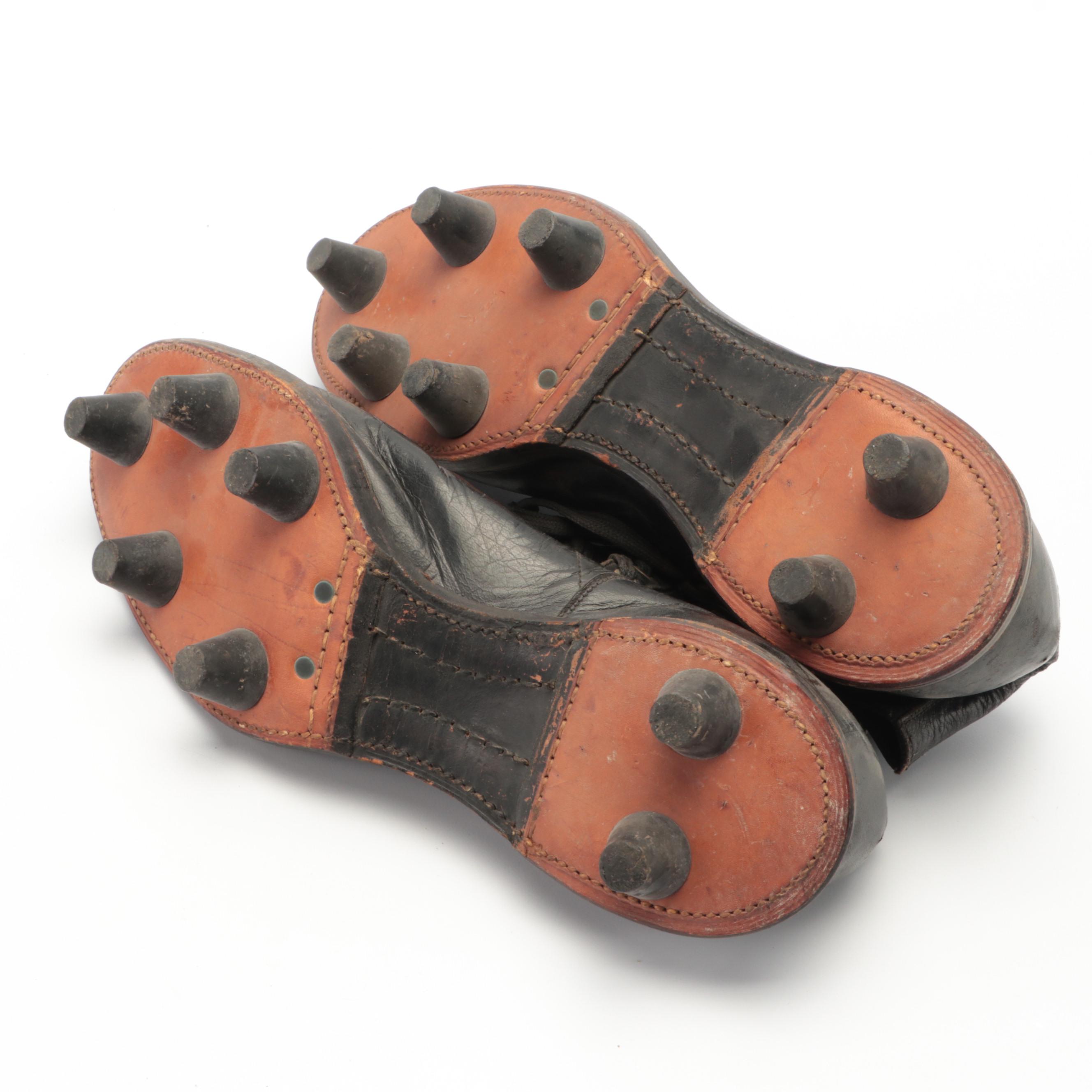 Vintage Leather Football Hightop Cleats