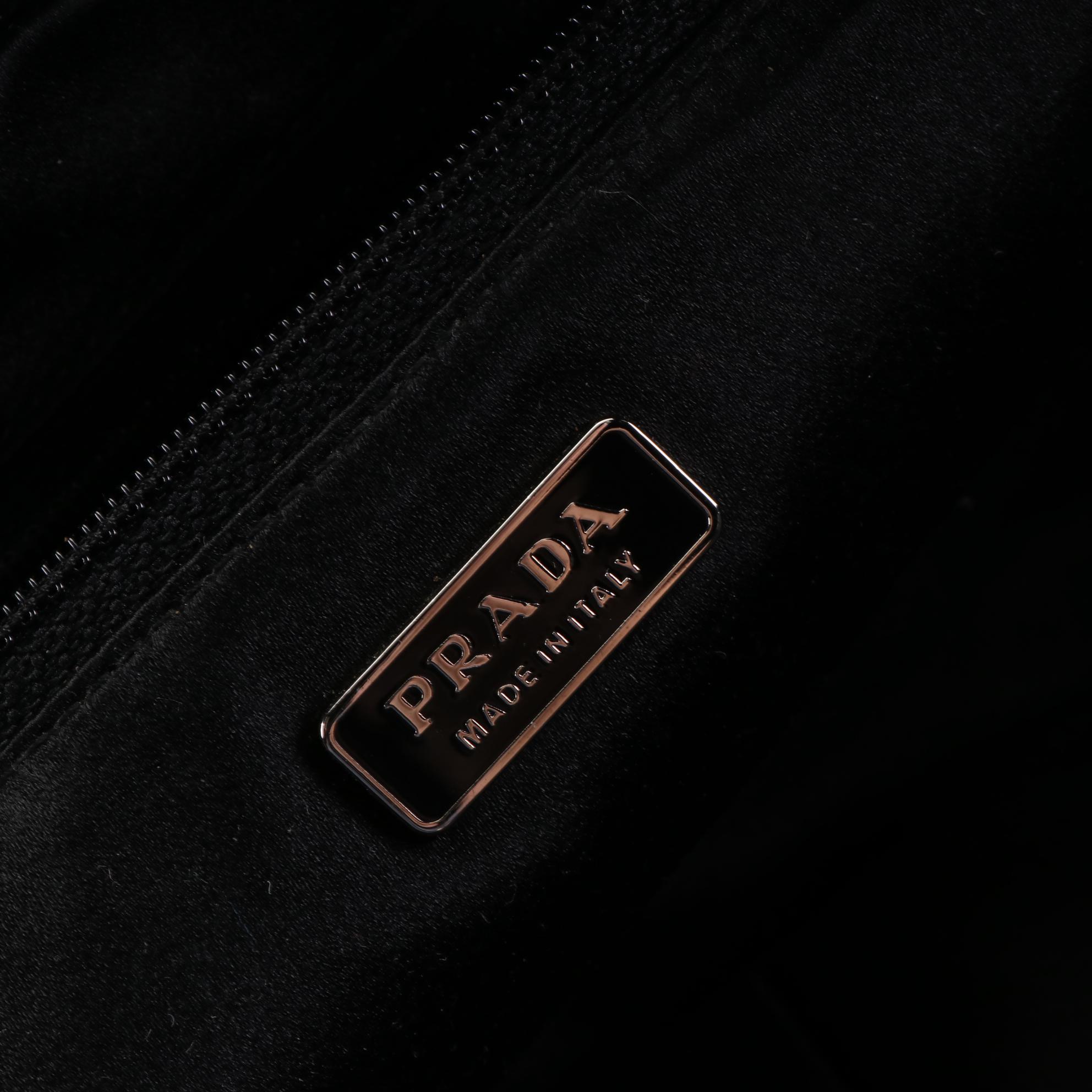Prada Satin Zip Clutch and Small Zip Pouches