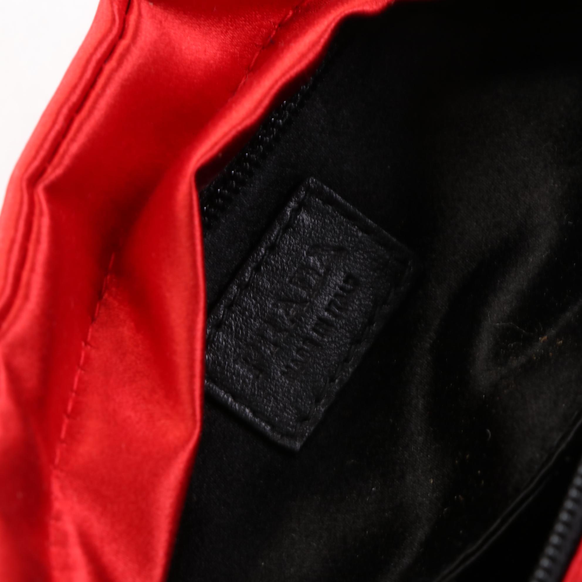 Prada Satin Zip Clutch and Small Zip Pouches