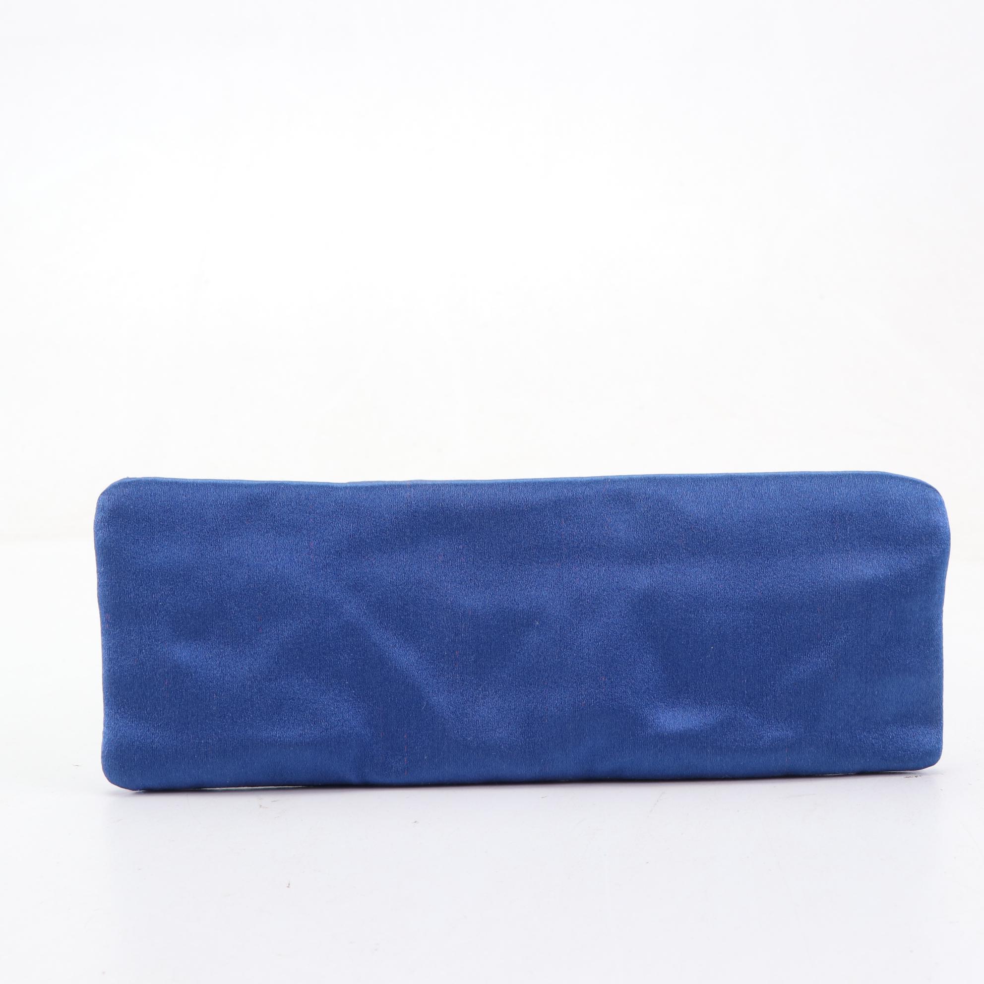 Prada Satin Zip Clutch and Small Zip Pouches