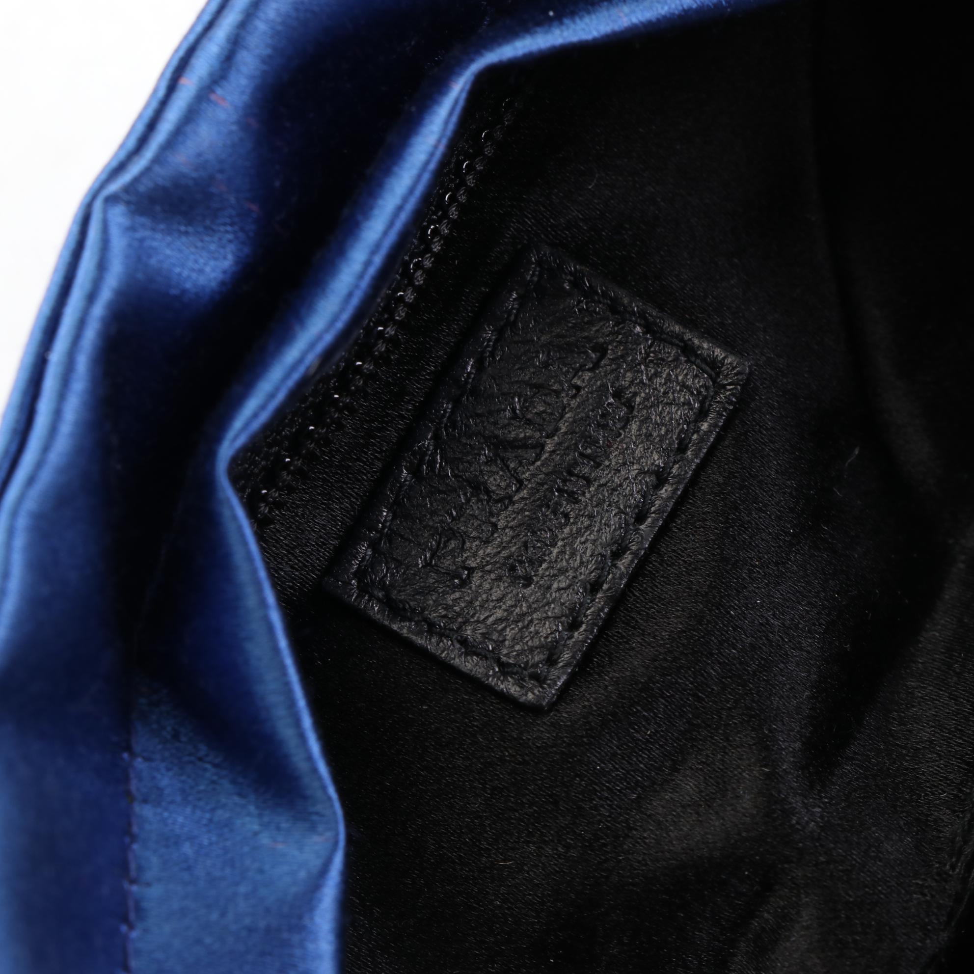 Prada Satin Zip Clutch and Small Zip Pouches