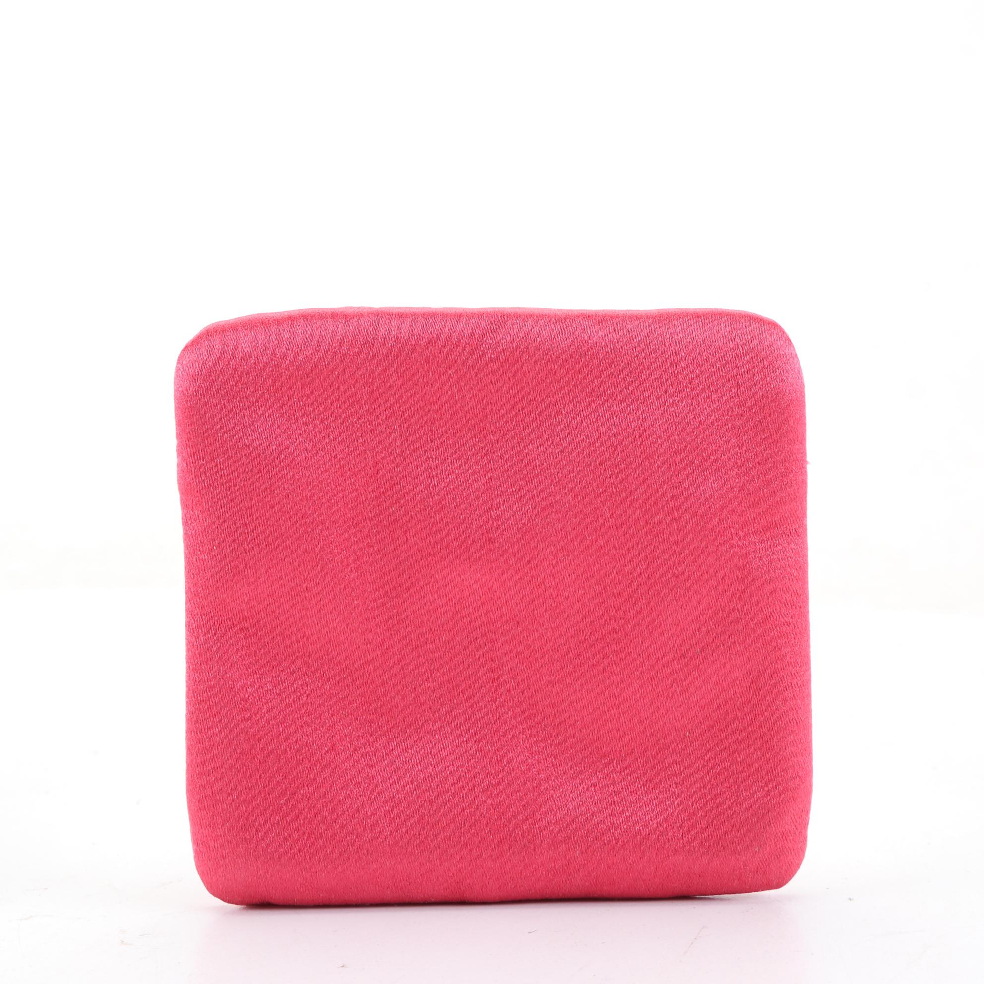 Prada Satin Zip Clutch and Small Zip Pouches